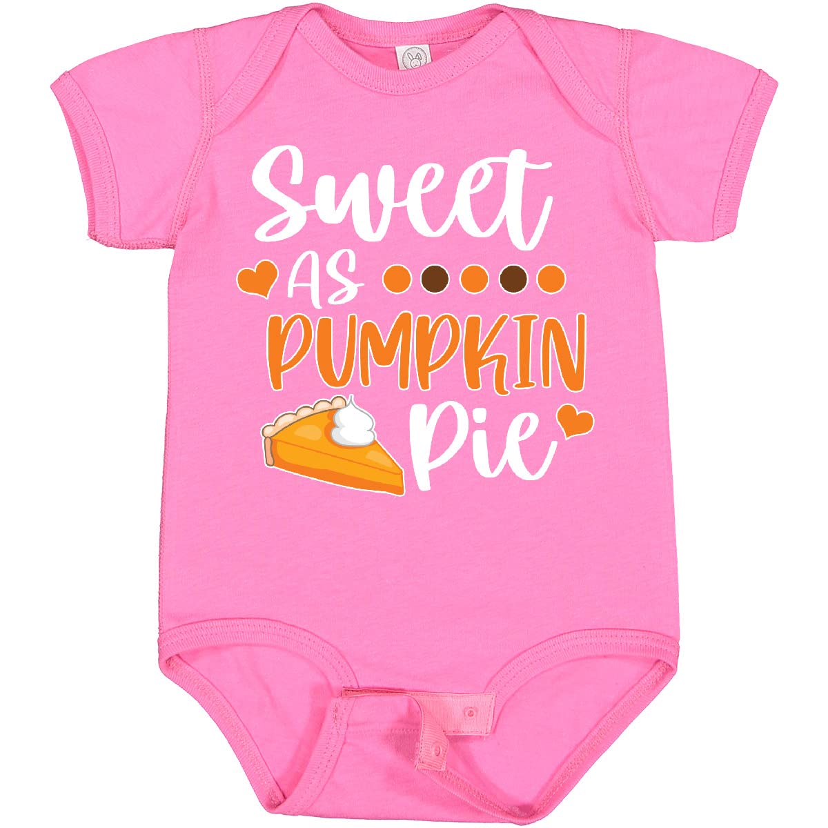 Inktastic Thanksgiving Sweet As Pumpkin Pie Baby Bodysuit - Cute Holiday Outfit for Infants & Toddlers - Perfect for Family Gatherings, Photo Shoots & Fall Celebrations