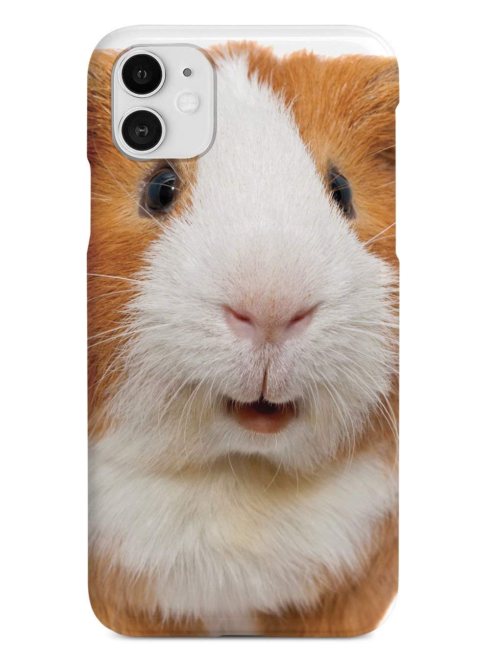 Inspired Cases - Premium 3D Textured Protective Phone Case Compatible with iPhone 12 - Cute Guinea Pig Face Design - Perfect for Daily Use, Travel & Gift Giving