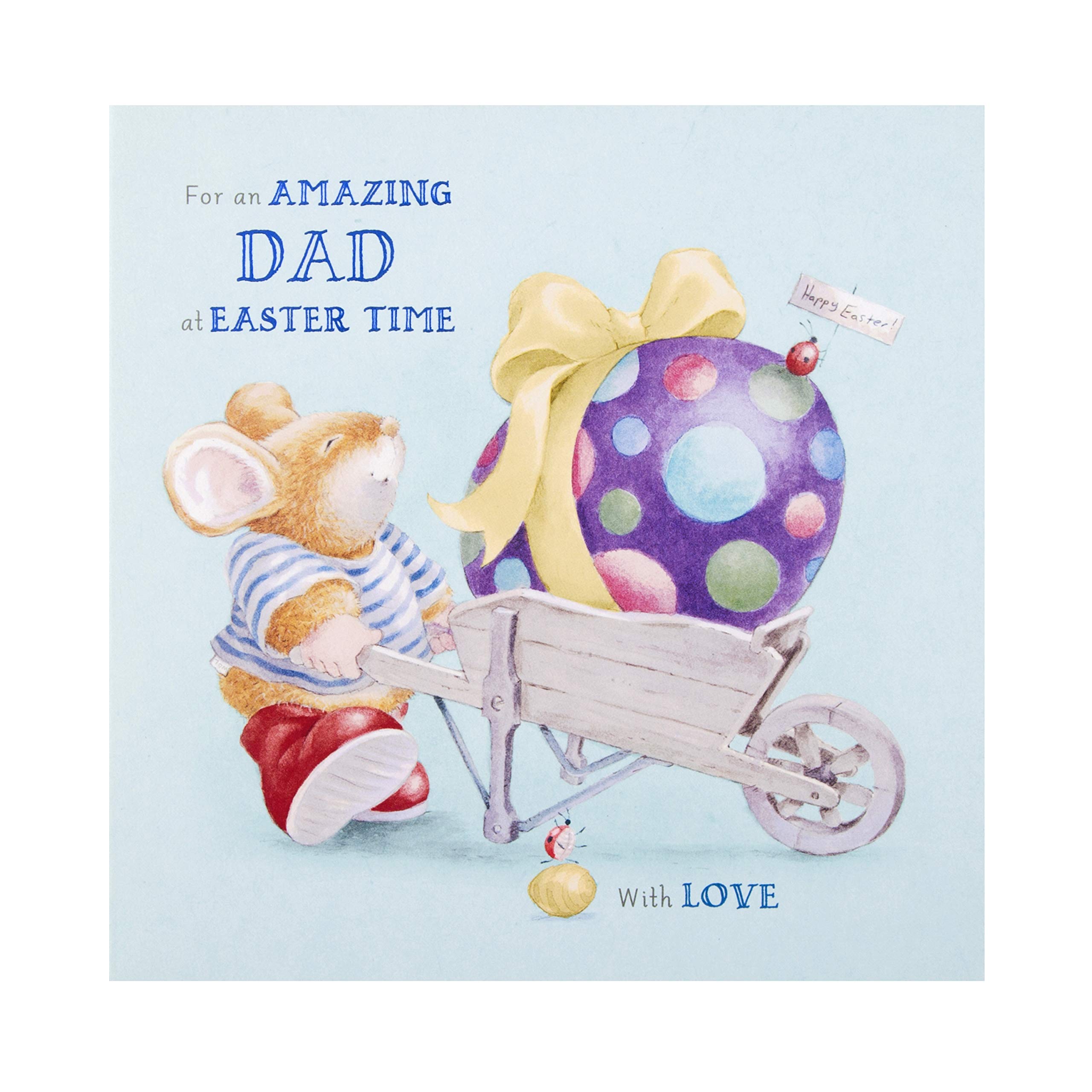Hallmark Easter Card for Dad - Cute Country Companions Design | Thoughtful Gift for Father's Day, Birthday & Special Occasions