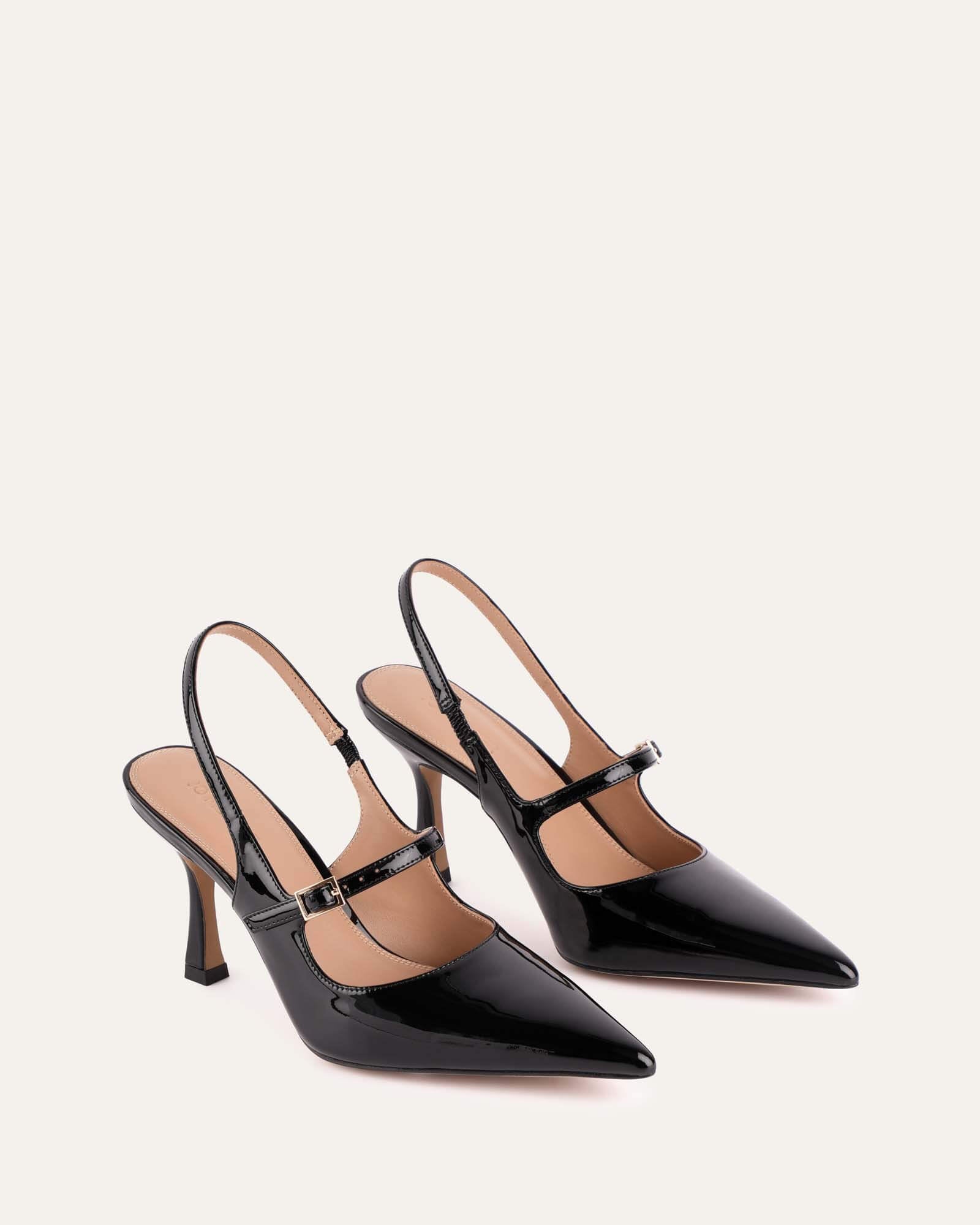 Archer Black Patent High Heels - Women's Fashion Stiletto Pumps for Party, Wedding & Evening Wear