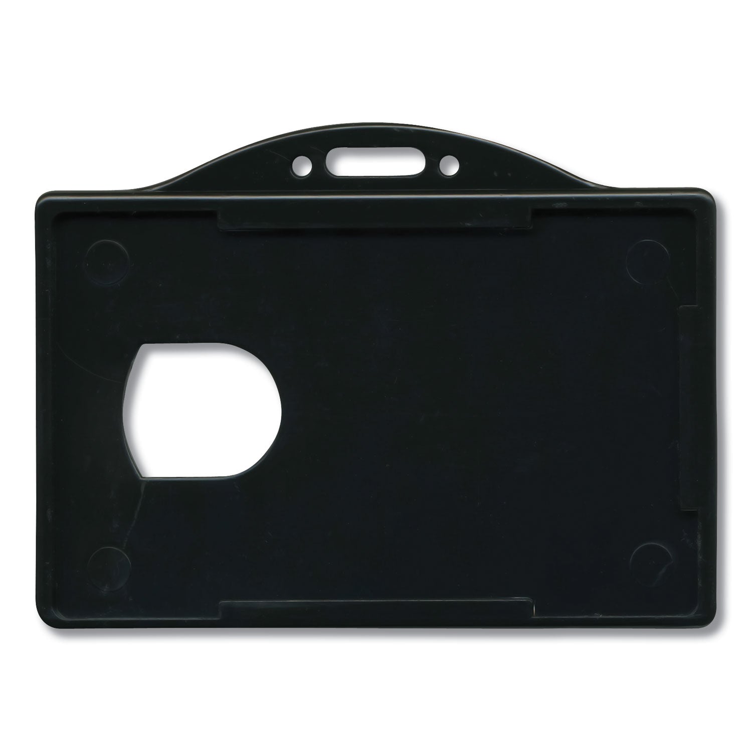 Advantus Black Horizontal ID Card Holders - 3.68