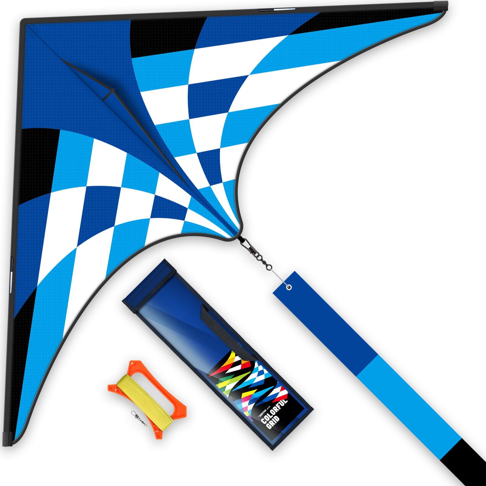 Vibrant Rainbow Kite for Adults & Kids - Easy to Fly Outdoor Kite for Ages 8-12 - Perfect for Beach, Park, and Backyard Fun - Durable Kite for Family Sports & Outdoor Activities