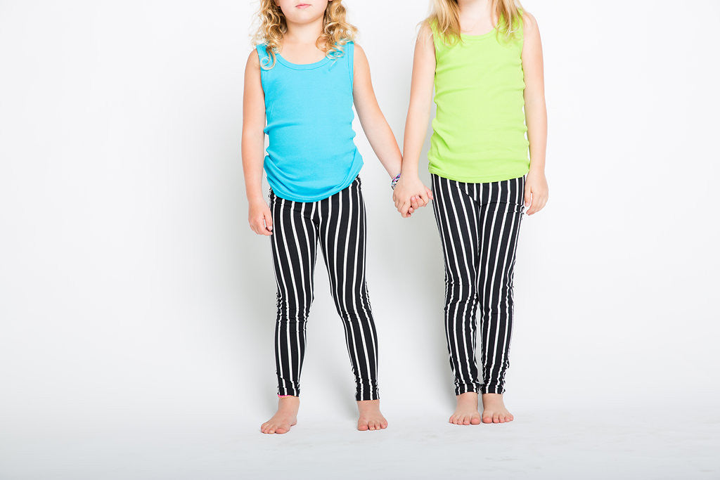White Stripe Kids T-Shirt - Soft Cotton Short Sleeve Tee for Boys & Girls (Sizes S/M) - Perfect for School, Play & Everyday Wear