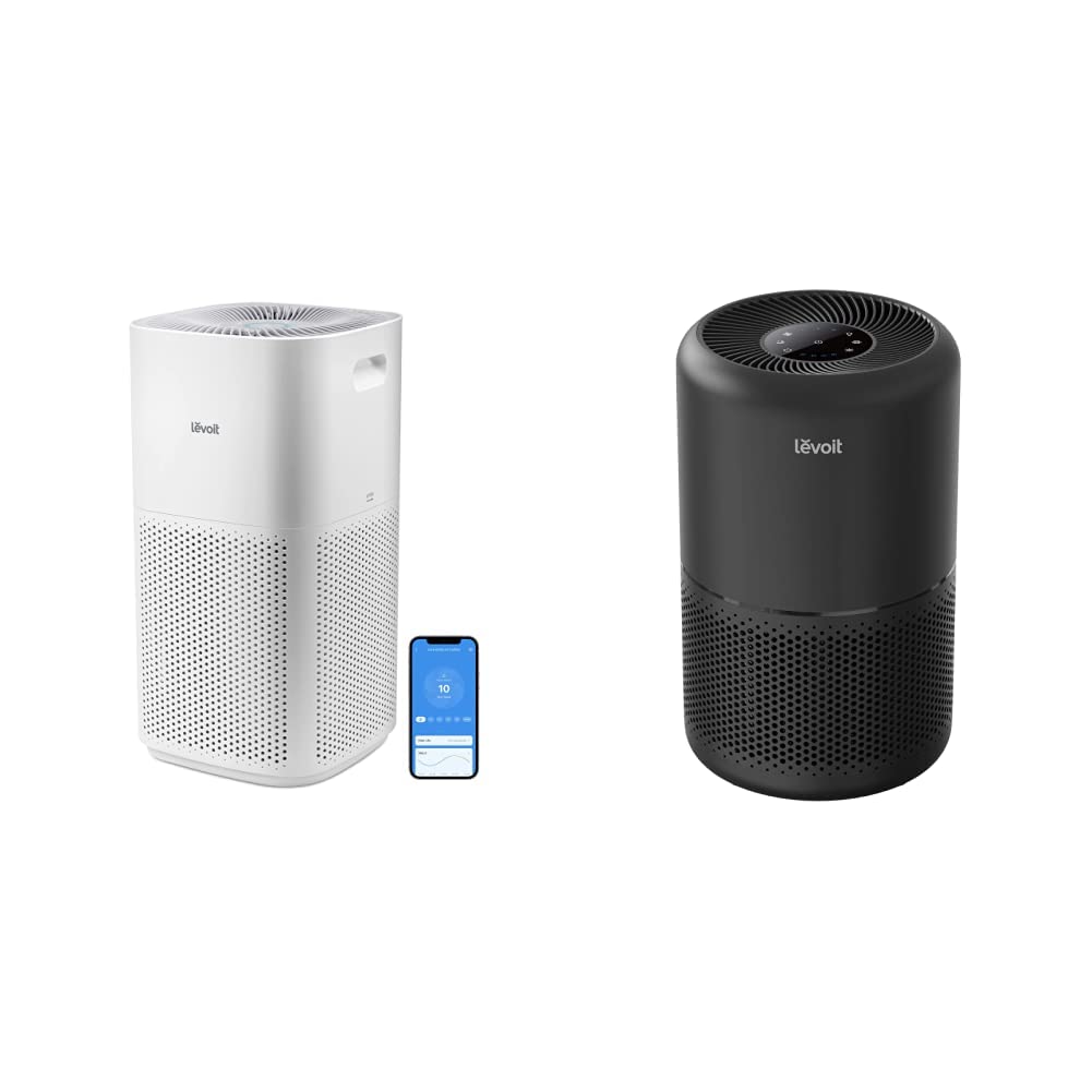 LEVOIT Air Purifier for Home - H13 True HEPA Filter, 24dB Ultra Quiet, Large Room Air Cleaner for Allergies, Pet Hair & Odor Elimination - Perfect for Bedroom, Living Room & Office (Black)