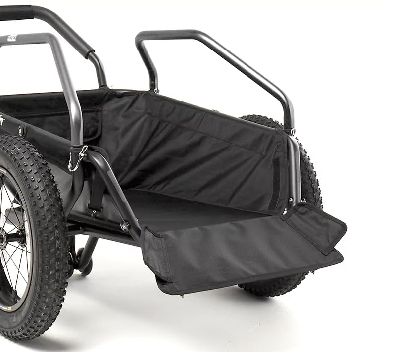 Heavy Duty Mule Bike Cargo Trailer with Quick Release Hitch - Perfect for Camping, Grocery Hauling & Outdoor Adventures