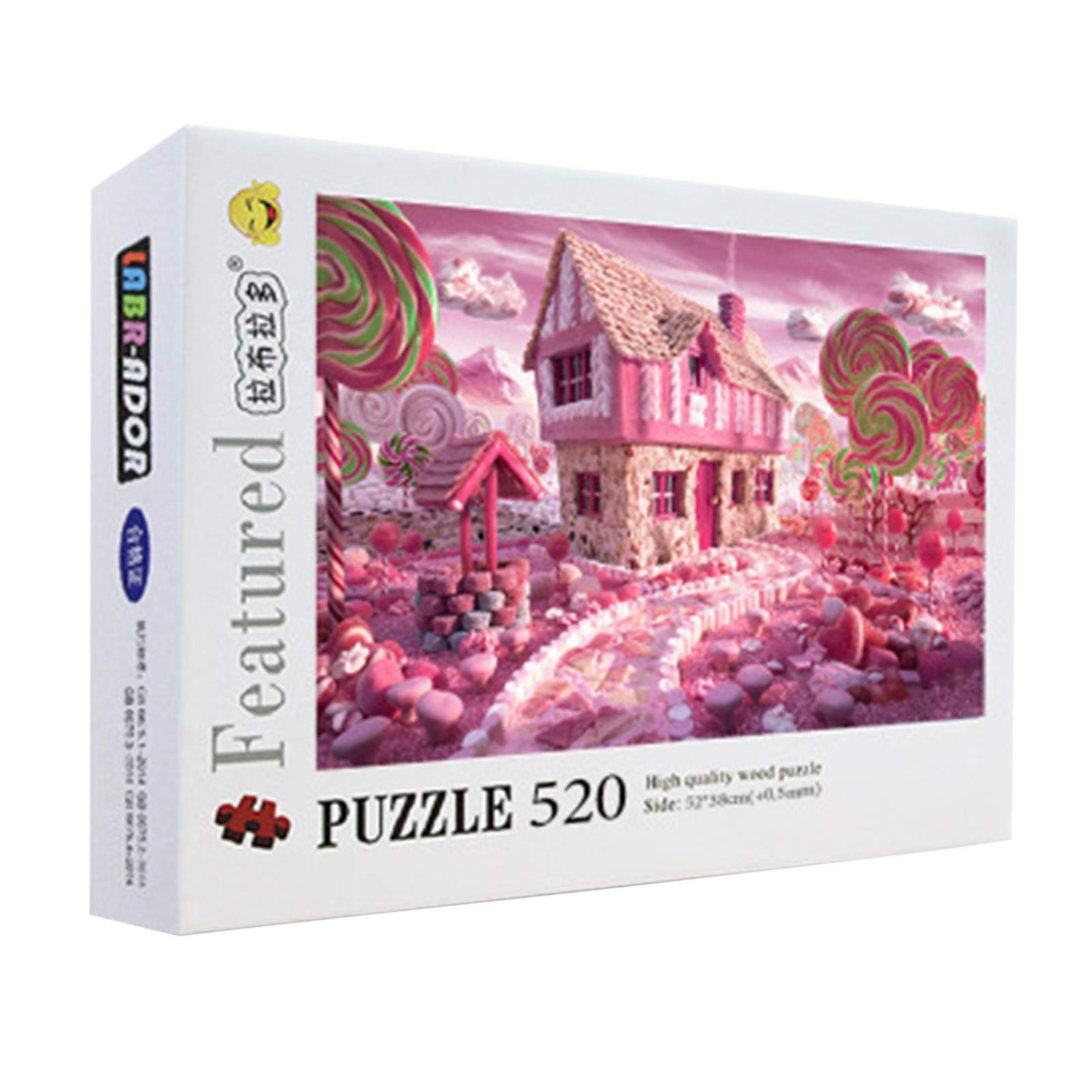 GNFTHT 1000-Piece Candy House Color Puzzle - Educational Jigsaw for Kids & Adults - Perfect for Family Game Night & Classroom Activities