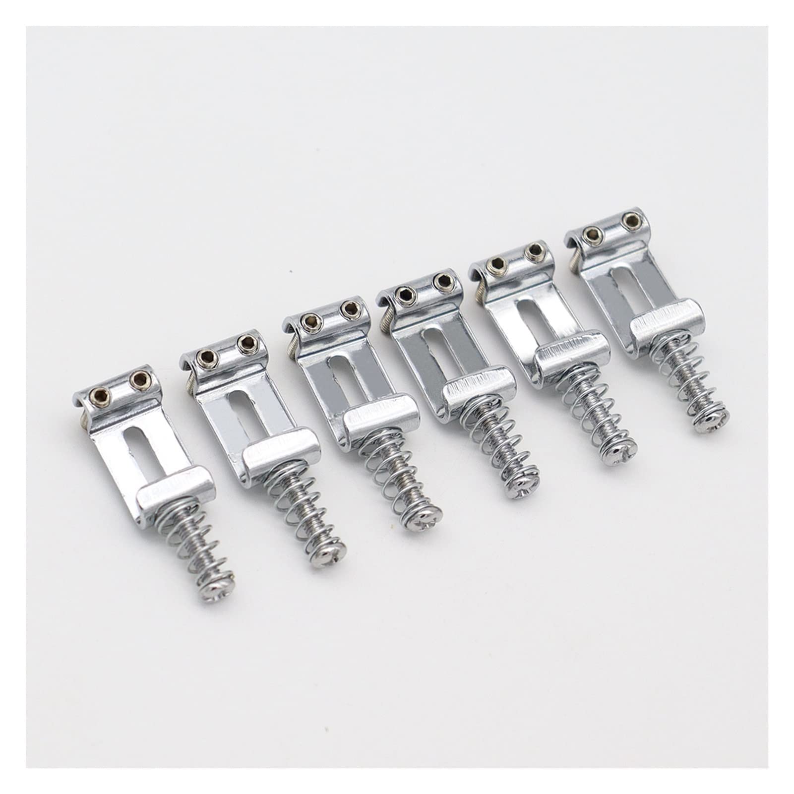 6 Pcs Vintage Guitar Bridge String Saddles Replacement Parts for Electric Guitar - Perfect for DIY Guitar Repair, Upgrades & Maintenance