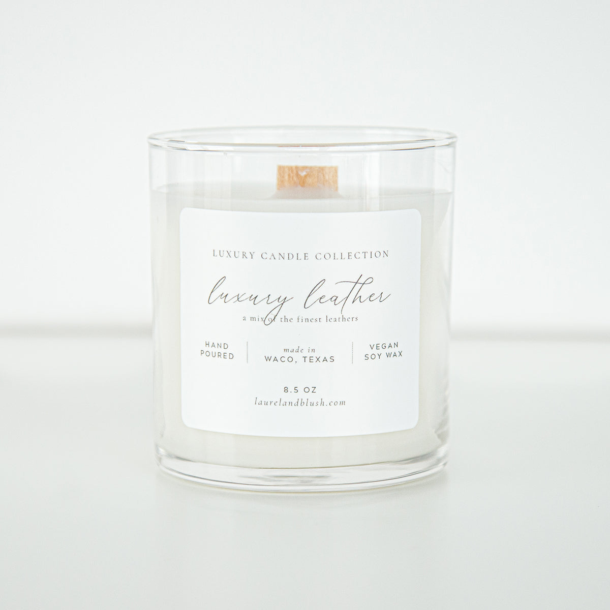 Premium Genuine Leather Scented Candle - Handmade Luxury Home Decor for Romantic Dinners, Spa Nights & Cozy Evenings