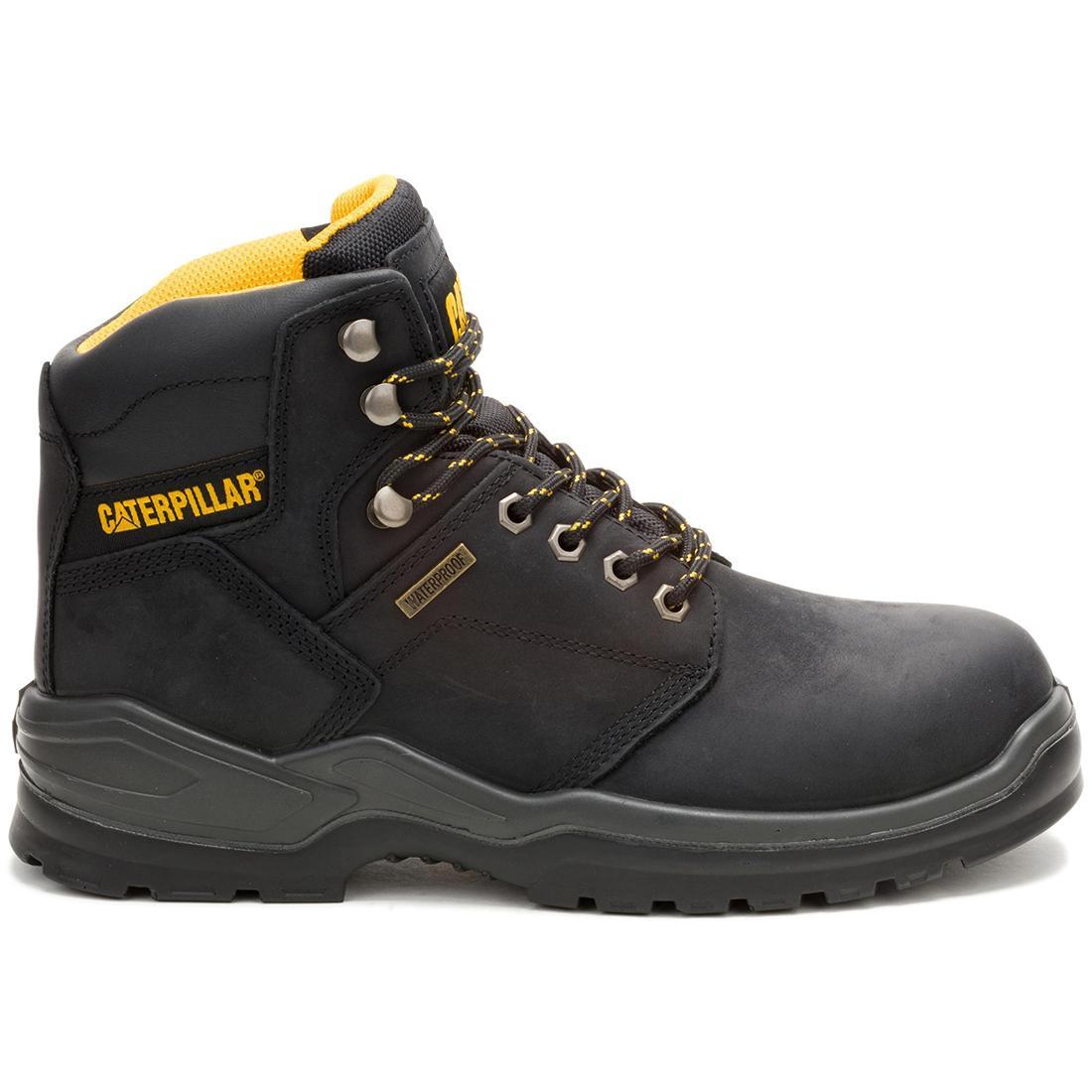 Striver Men's Waterproof Steel Toe Work Boots - Black Safety Shoes for Construction, Warehouse & Outdoor Work