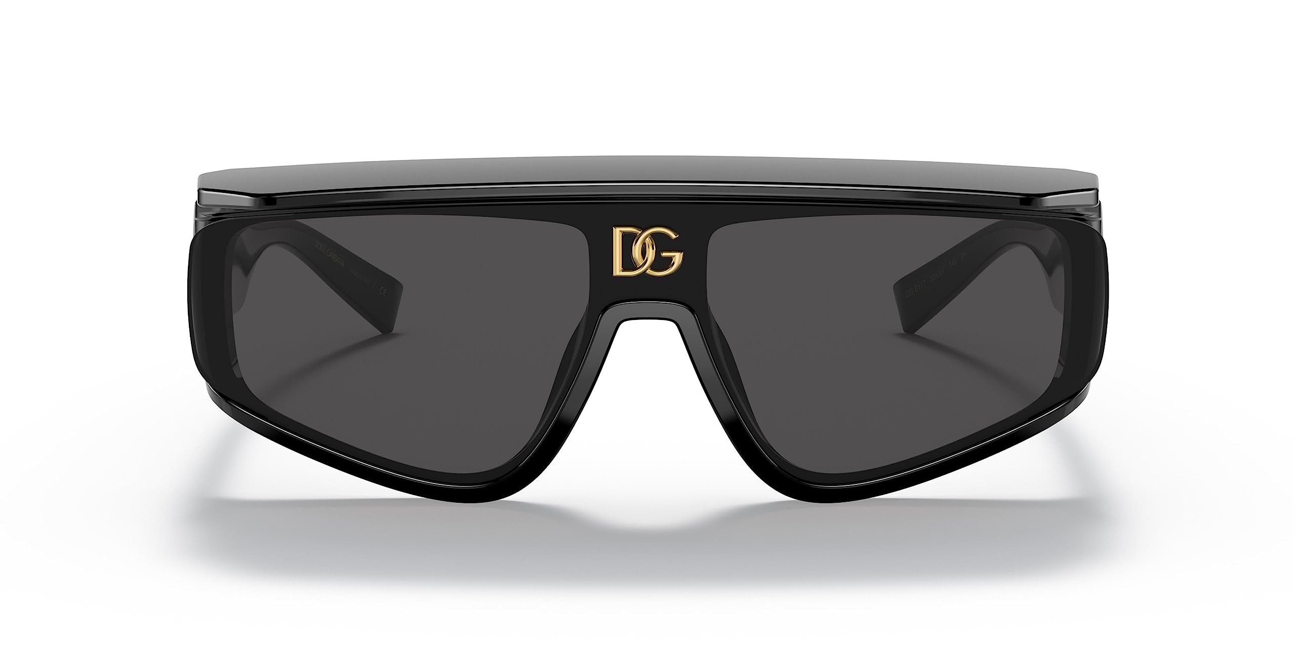 Dolce & Gabbana DG 6177 501/87 Black Sunglasses for Men & Women - UV Protection Luxury Fashion Shades for Beach, Driving & Outdoor Activities