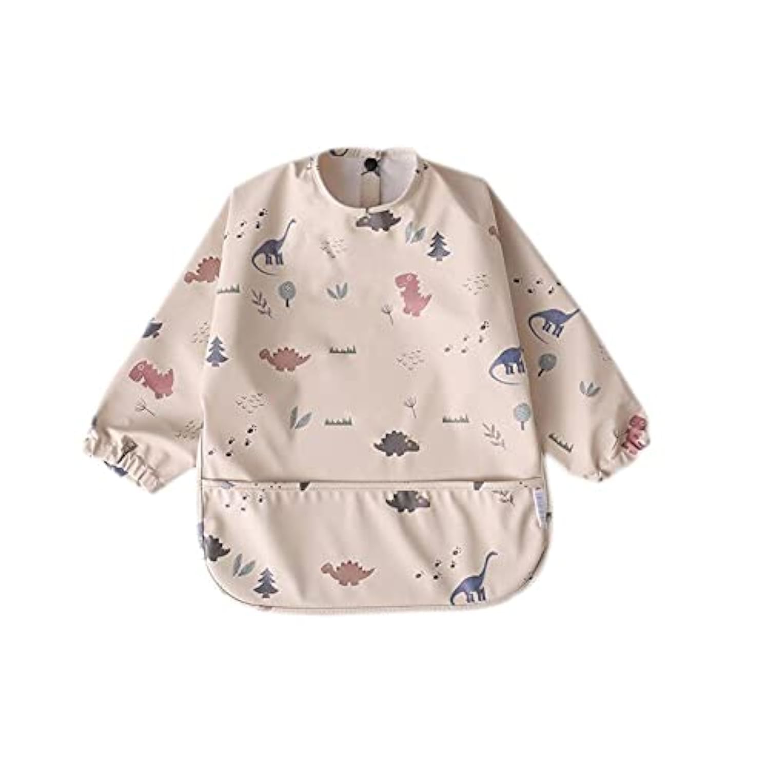 Waterproof Baby Bibs for Infants & Toddlers - Long Sleeve Feeding Bib with Food Catcher | Easy to Clean & Washable | Perfect for Messy Mealtime & Baby-Led Weaning