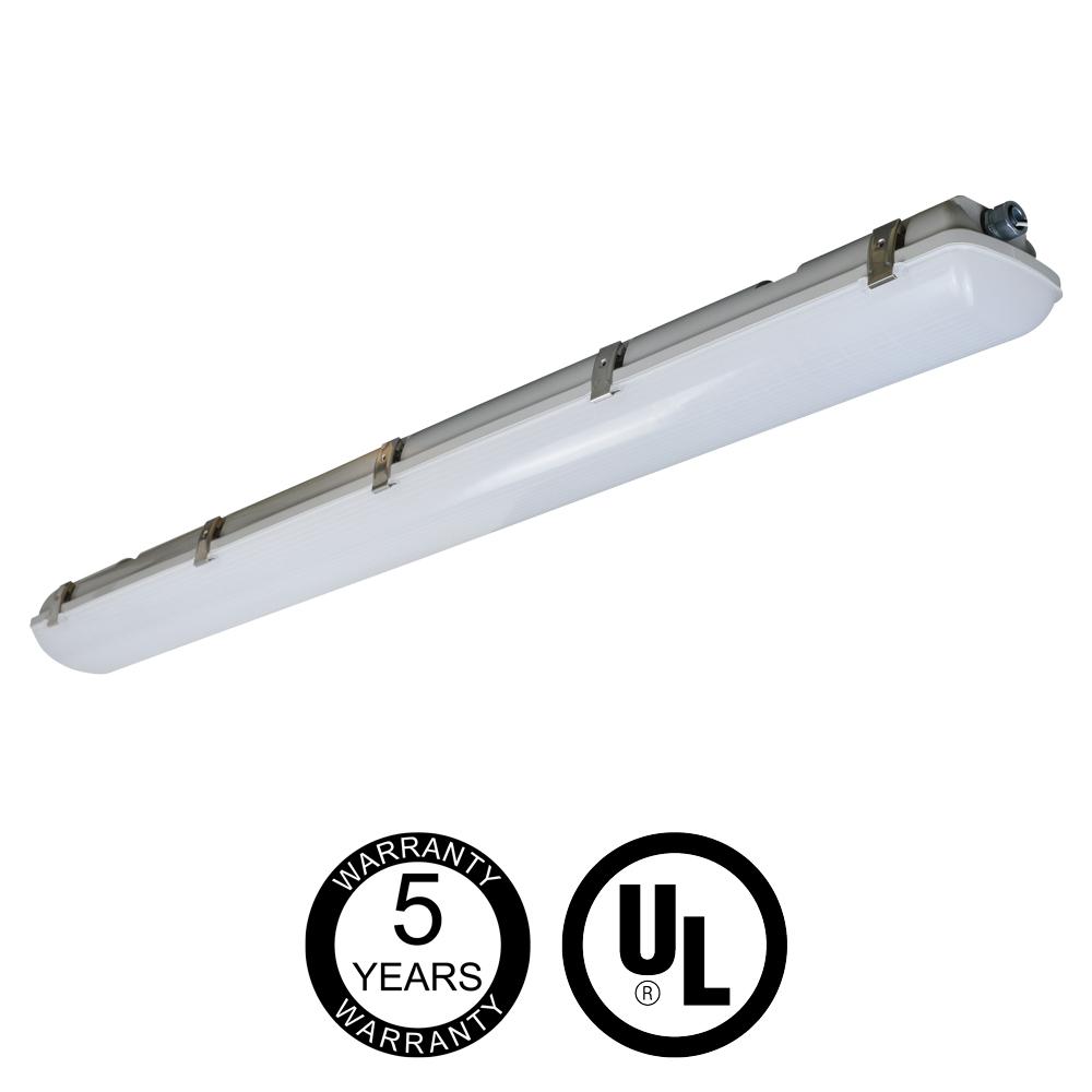 4 ft Vapor Tight LED Light Fixture - 38W 4940 Lumens 5000K 120-277V - Energy Efficient Waterproof Shop Light for Garages, Warehouses & Outdoor Areas