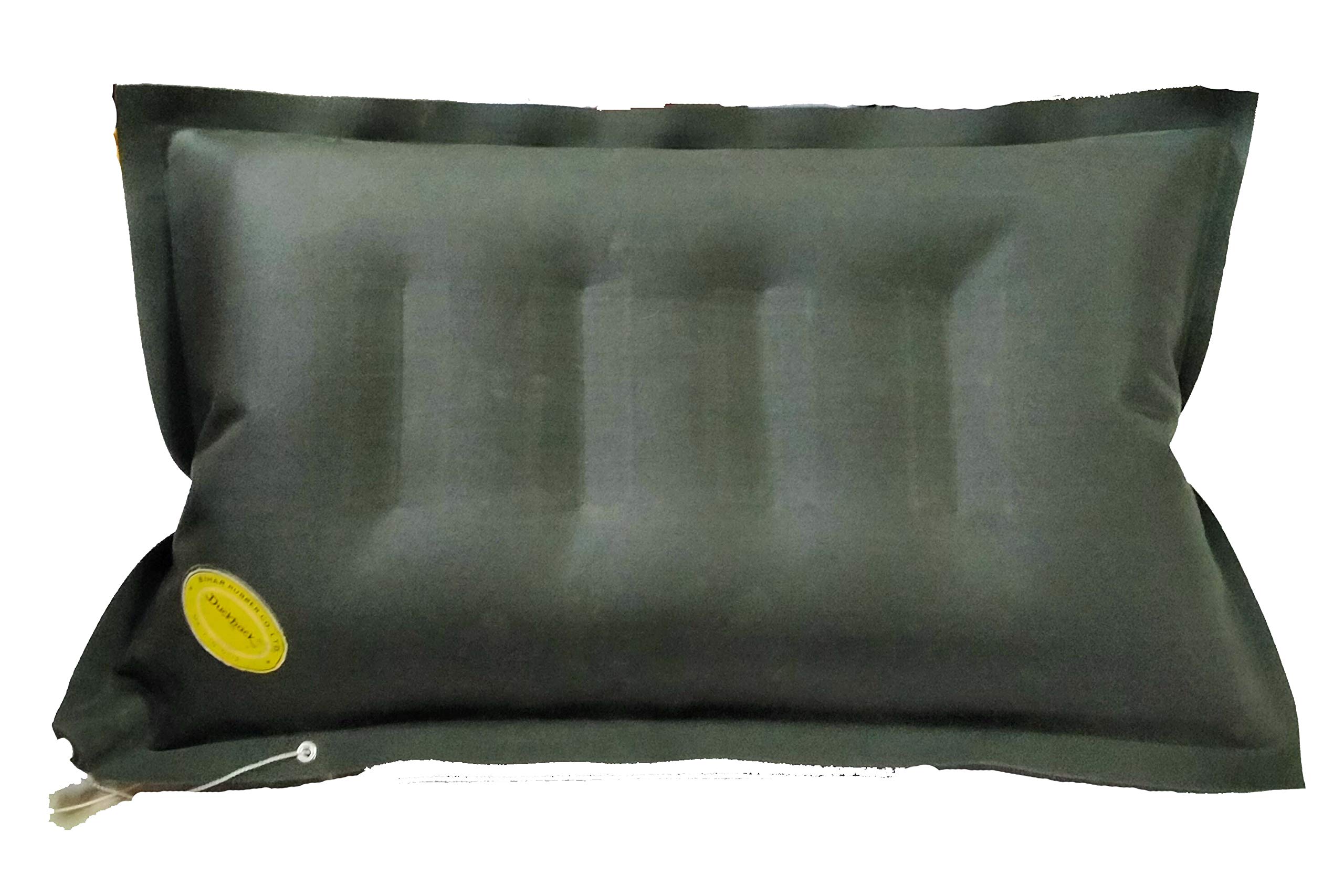 Duckback Rubberized Cotton Travel Pillow (Green) - Pack of 4 - Comfortable Neck Support for Airplane, Car, Office & Home Use