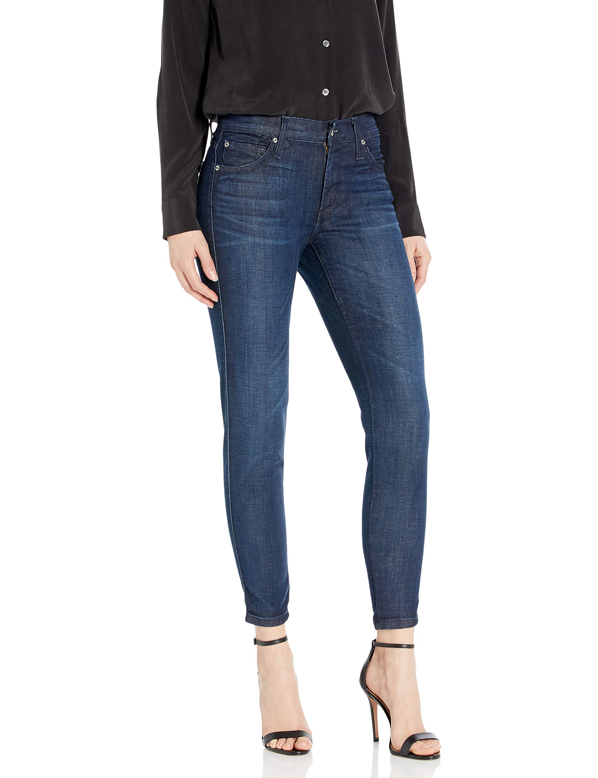 James Jeans Women's Twiggy Skinny Ankle Jean in Siren - High Waist Stretch Denim Pants for Casual Wear & Night Out