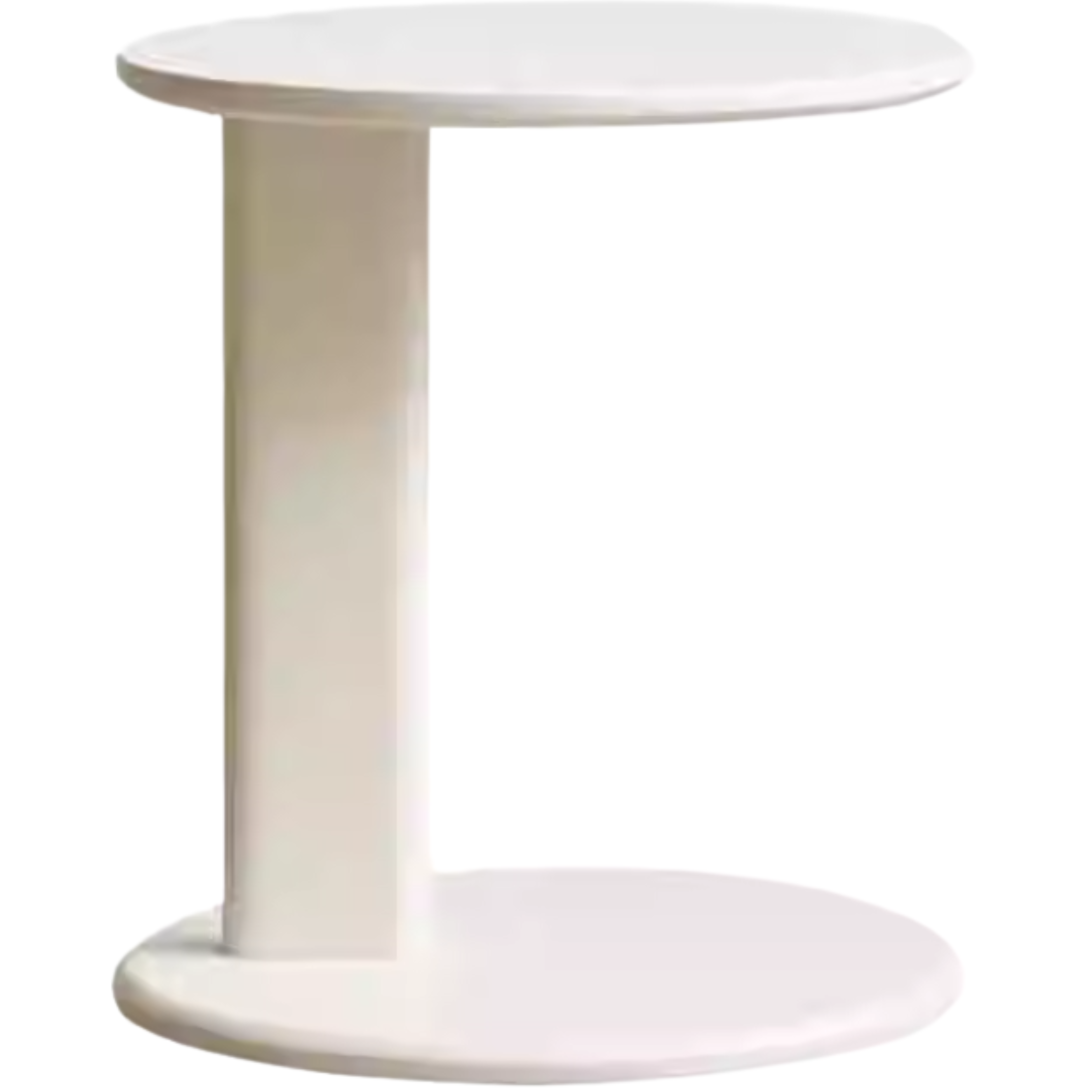 Modern Oak Solid Wood Coffee Table - Cream Finish, Minimalist Design for Living Room, Lounge, or Office - Durable & Stylish Home Decor
