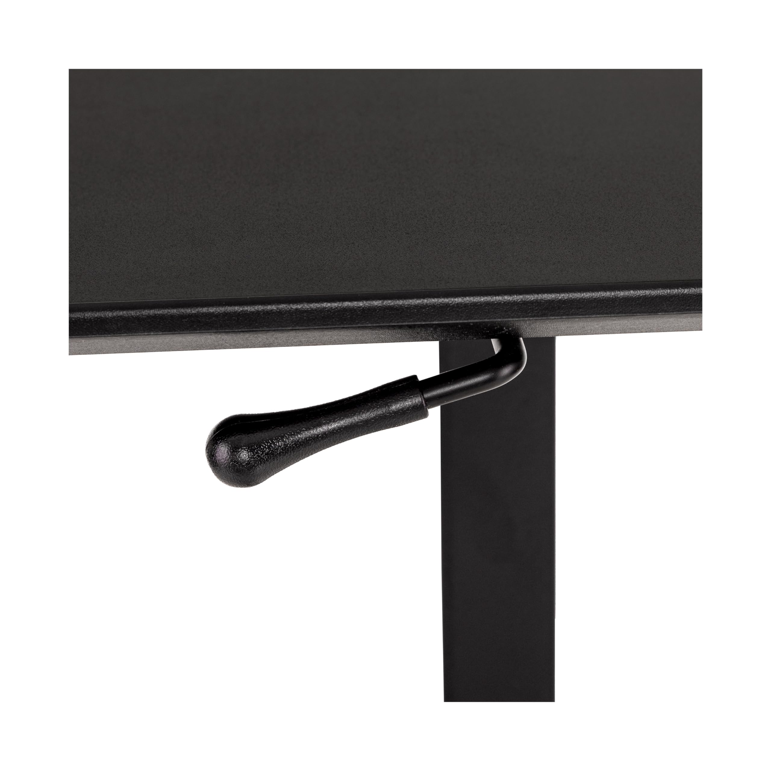 Seville Classics Airlift Height Adjustable Pneumatic Laptop Stand Up Desk - Mobile Rolling Computer Workstation Cart for Home Office & Classroom (25.6