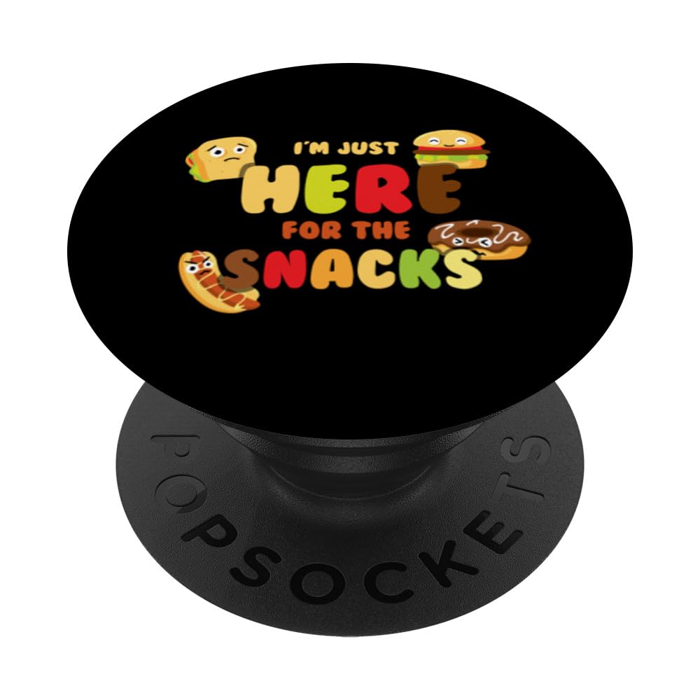 Hot Dog Donut Hamburger Sandwich PopSockets Adhesive PopGrip - Reusable Phone Grip & Stand for iPhone, Samsung - Perfect for Snack Lovers, Foodies & Pop Culture Fans (Use While Eating, Gaming or Taking Selfies)