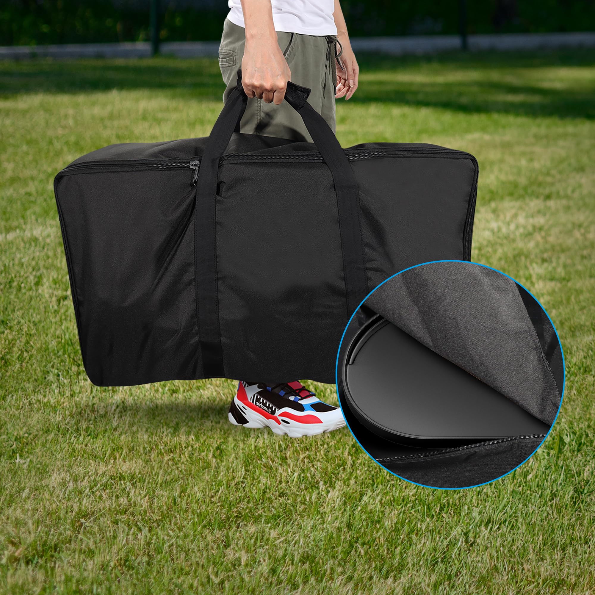 Coleman RoadTrip 285 Grill Cast Iron Griddle Replacement with Bag & 4FT Propane Hose Adapter - Perfect for Camping, Tailgating & Outdoor Cooking Accessories