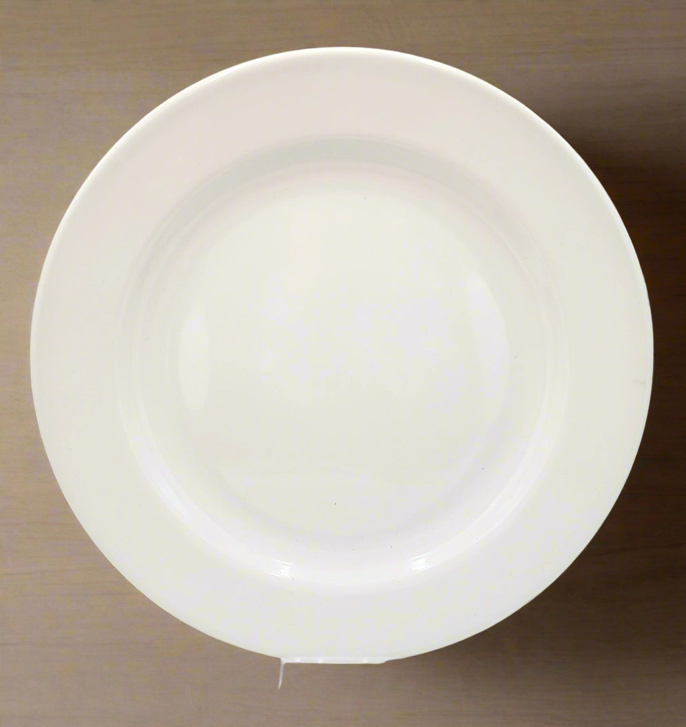 13.75 Inch White Melamine Platter - Durable & Lightweight Serving Dish for Parties, Picnics, and Outdoor Dining