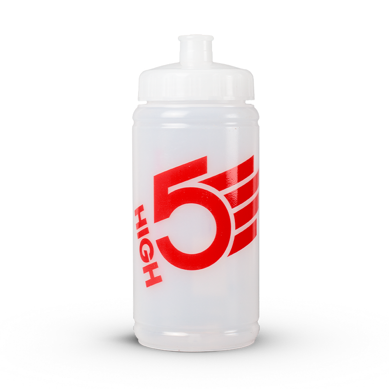 HIGH5 Sports Drinks Bottle - BPA Free Clear Water Bottle for Hydration - Perfect for Gym, Running & Outdoor Activities