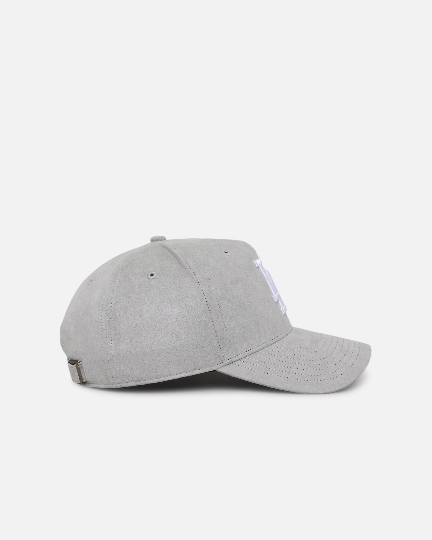 47 Brand Los Angeles Dodgers '47 MVP DT Ultrasuede Strapback Hat - Gray/White Adjustable Baseball Cap for Men & Women - Perfect for Games, Casual Wear & Sports Fan Gifts