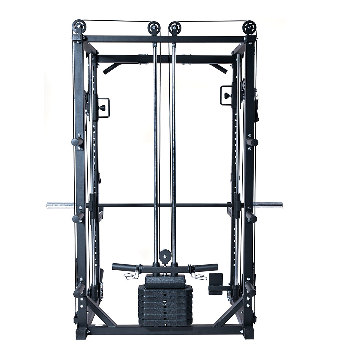 Orbit 3-in-1 Power Rack for Home Gym - Squat Rack, Pull-Up Bar & Bench Press Station - Perfect for Strength Training & Weightlifting Workouts