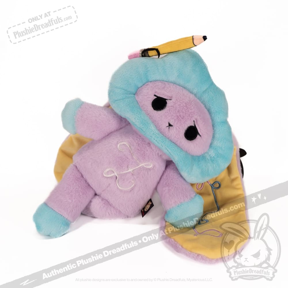 Plushie Dreadfuls Overthinking Bunny - Soft Stuffed Animal Toy for Anxiety Relief & Emotional Support | Cute Stress Relief Plush for Adults & Kids | Perfect for Therapy, Gifts, and Comfort