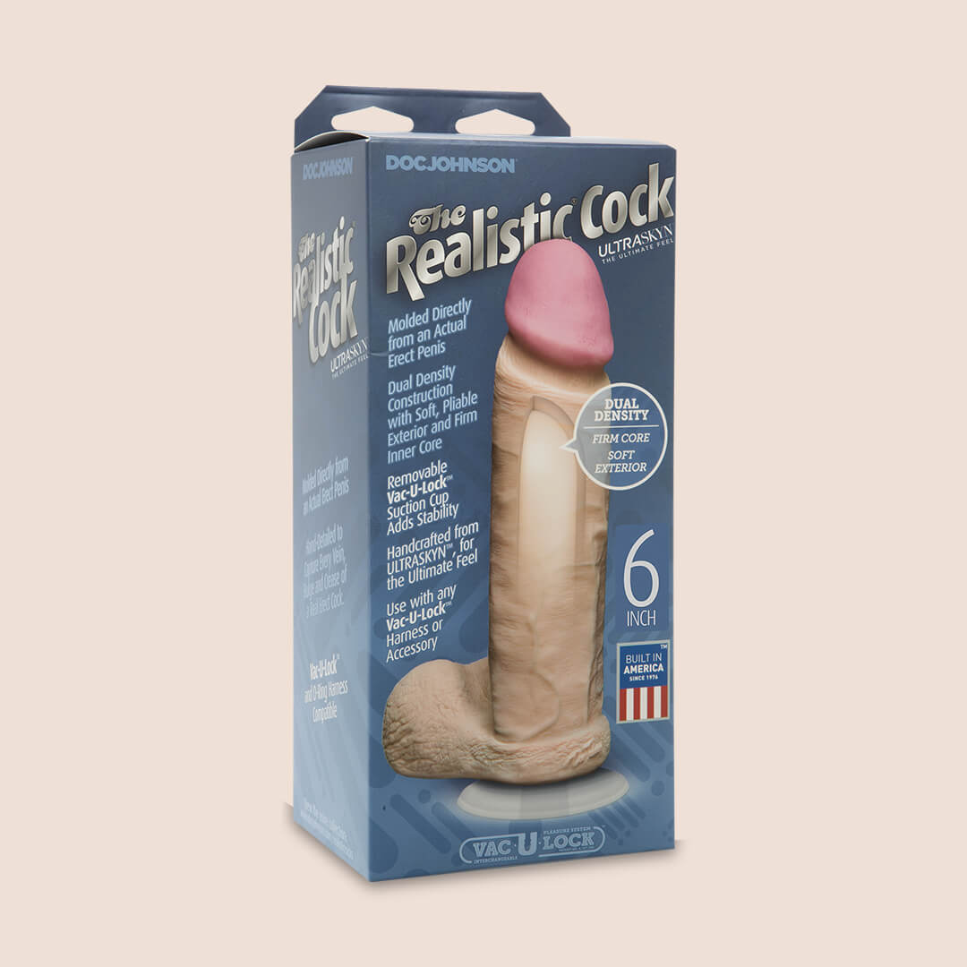 Realistic 6 Inch Cock UR3 Dildo - Lifelike Silicone Adult Toy for Couples & Solo Play - Perfect for BDSM, Roleplay & Spicing Up Your Sex Life
