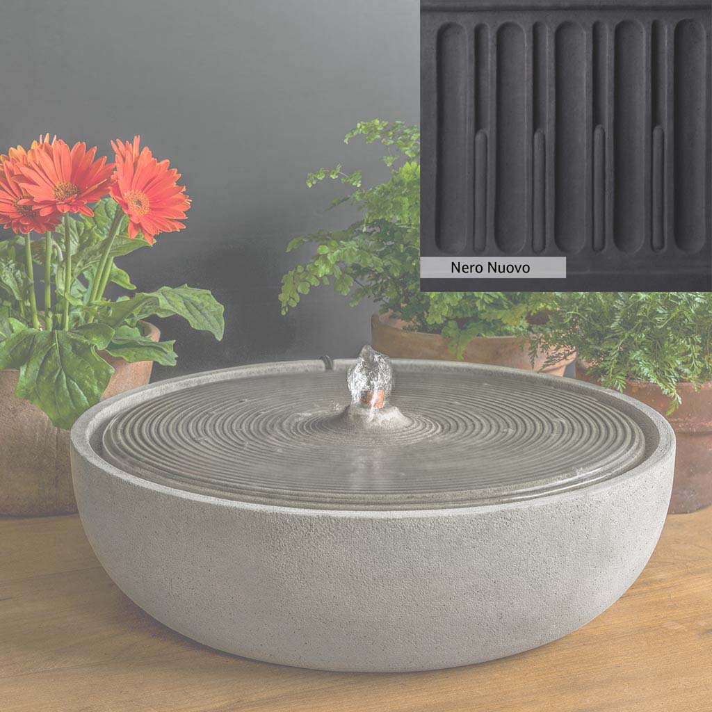Campania International Ripple Large Outdoor Water Fountain - Classic Garden Decor for Patio, Yard, and Landscape Design | Perfect for Backyard, Poolside, and Outdoor Living Spaces