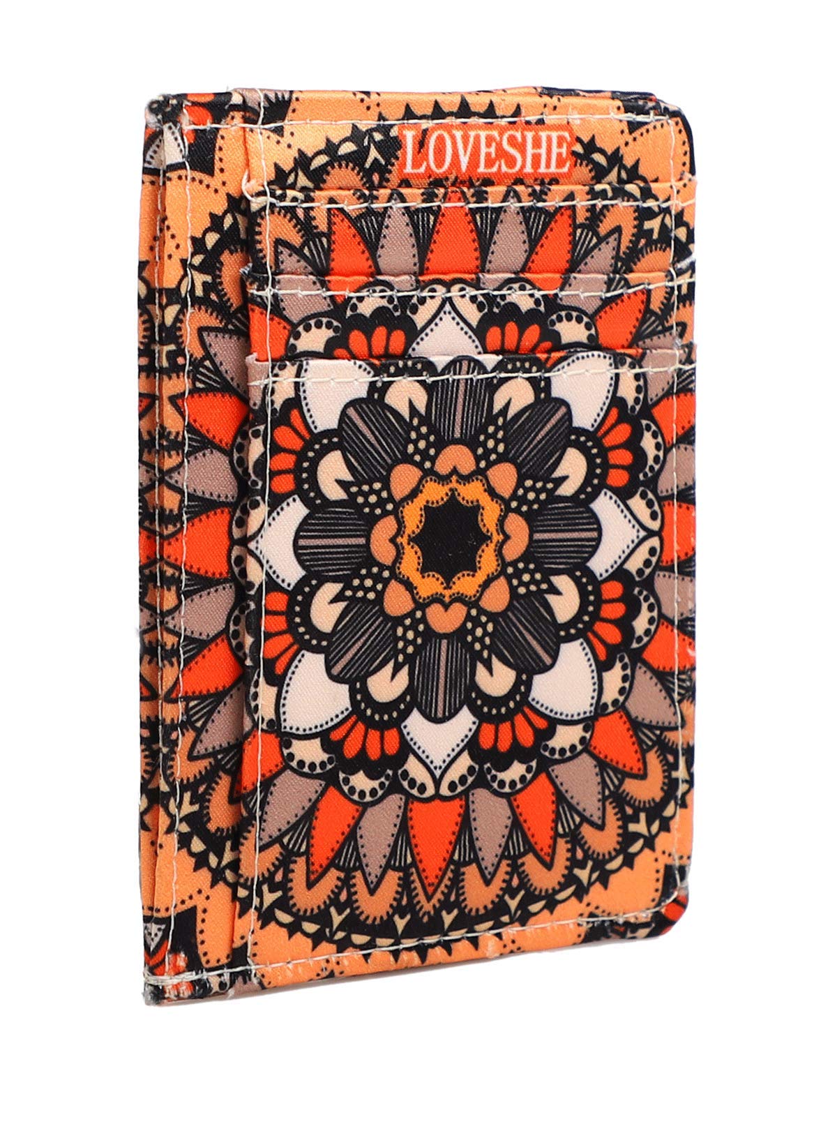 RFID Blocking Credit Card Holder for Women - Stylish & Secure Wallet with Star Anise Flower Design | Perfect for Travel, Shopping & Everyday Use