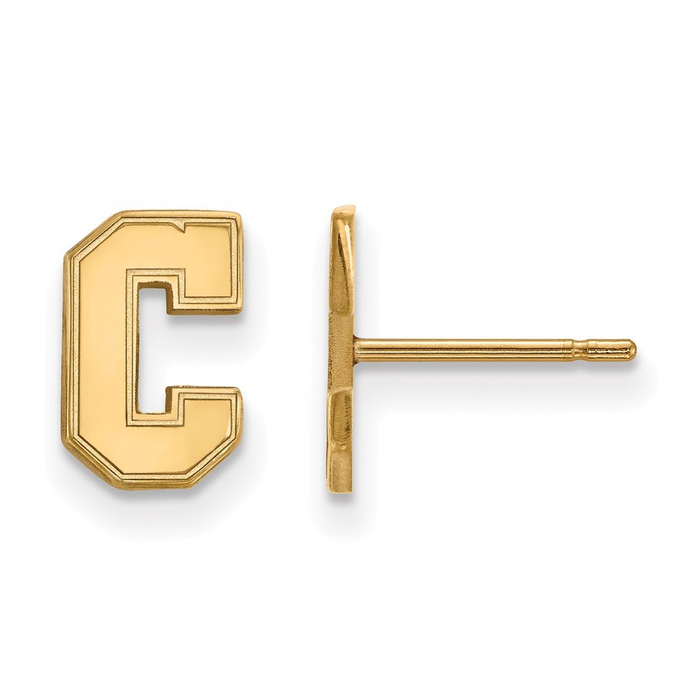 GP College of Charleston XS Post Earrings - Small Silver Stud Earrings for Women, Minimalist Dainty Jewelry for Everyday Wear, Perfect Gift for Students and Alumni | Campus Style, Classy & Casual Outfits