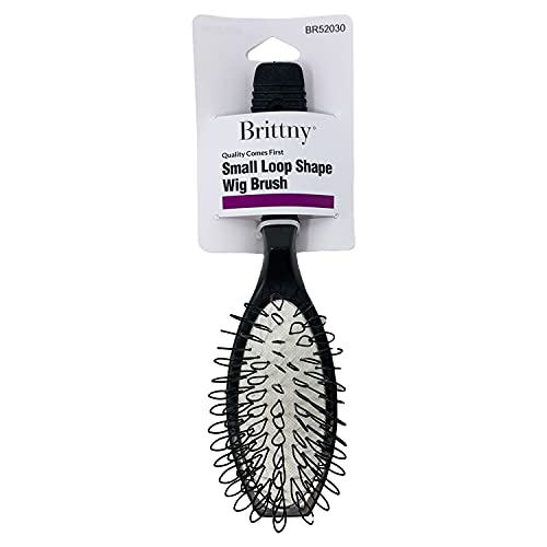 Brittny Professional Small Loop Wig Brush Br52030 - Detangling Brush for Synthetic & Human Hair Wigs - Perfect for Styling, Smoothing & Daily Care