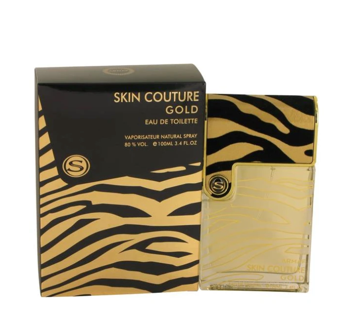 Armaf Skin Couture Gold 100ML Eau de Toilette Spray for Men - Luxury Fragrance for Date Night & Special Occasions