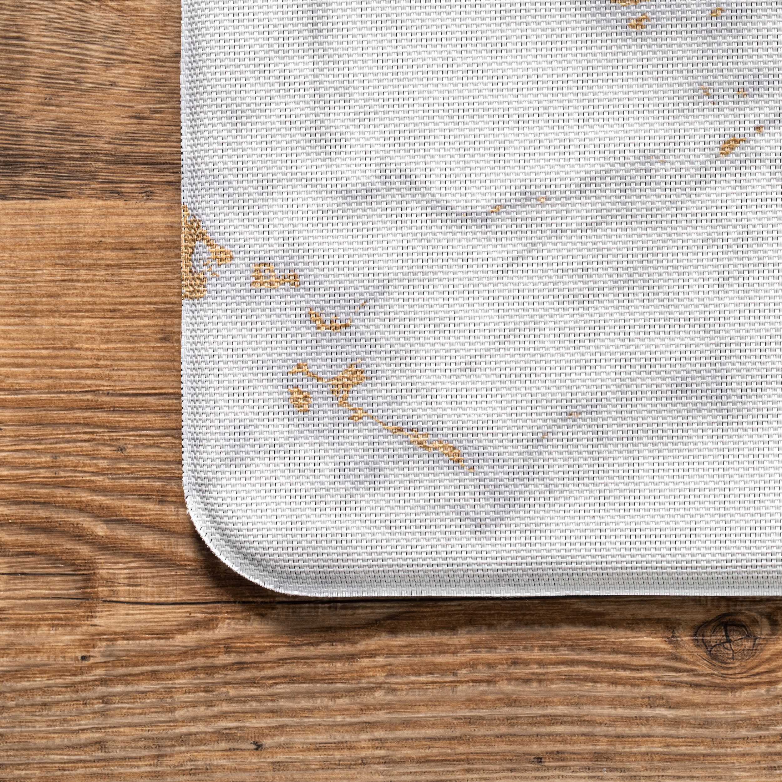 Abstract Marbling Printed Anti-Fatigue Kitchen Mat - Non-Slip Cushioned Standing Mat for Office, Home & Salon - Beige Home Decor with Ergonomic Support for Long Standing Hours