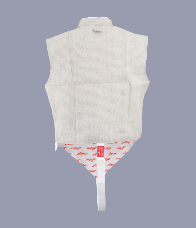 Allstar Boys Front Zip Foil Lame Fencing Jacket - Lightweight & Durable for Competitive Fencing Practice & Tournaments