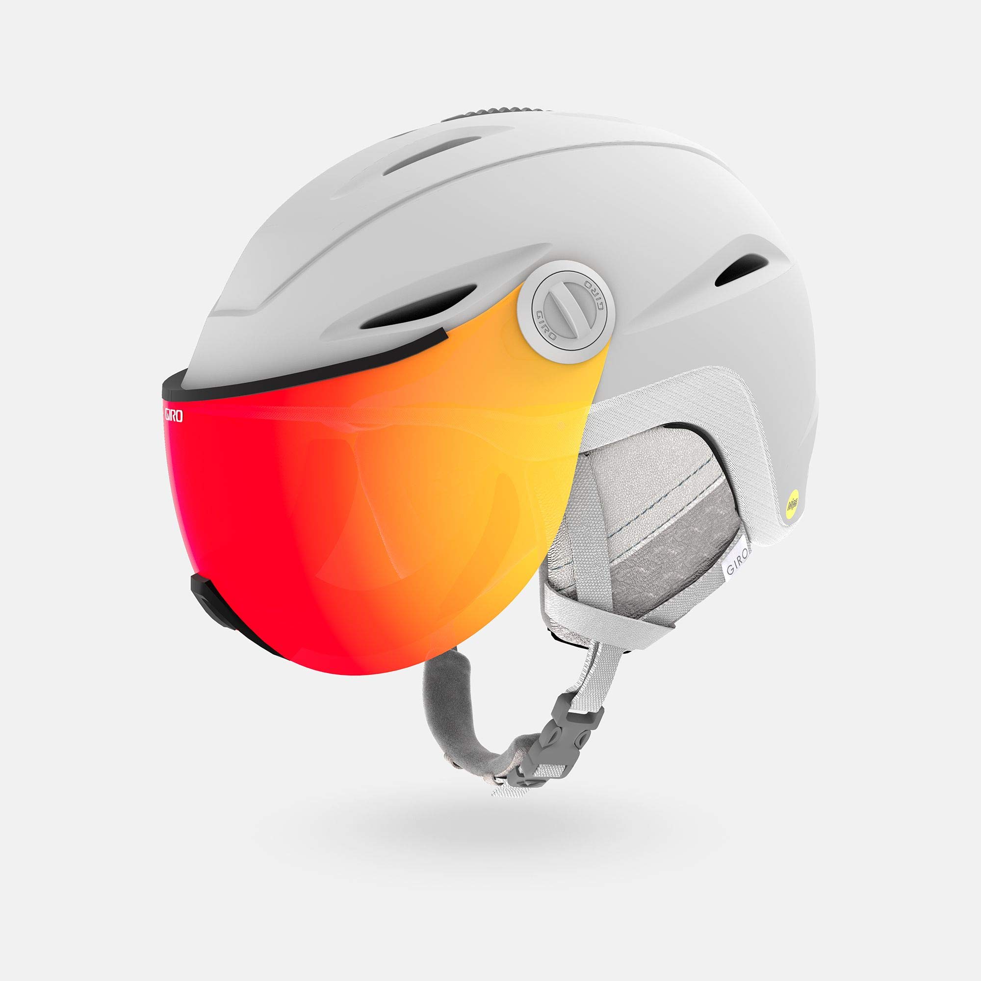 Giro Essence MIPS Vivid Women's Snow Helmet - Matte White - Size S (52-55.5cm) - Lightweight & Protective Skiing & Snowboarding Gear for Winter Sports