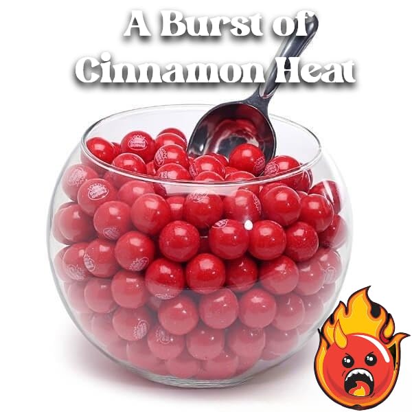 Common Classic Hot Chew Cinnamon Gumballs - 3 Pound Bulk Bag | Spicy Cinnamon Flavored Bubble Gum | Perfect for Parties, Vending Machines & Candy Buffets