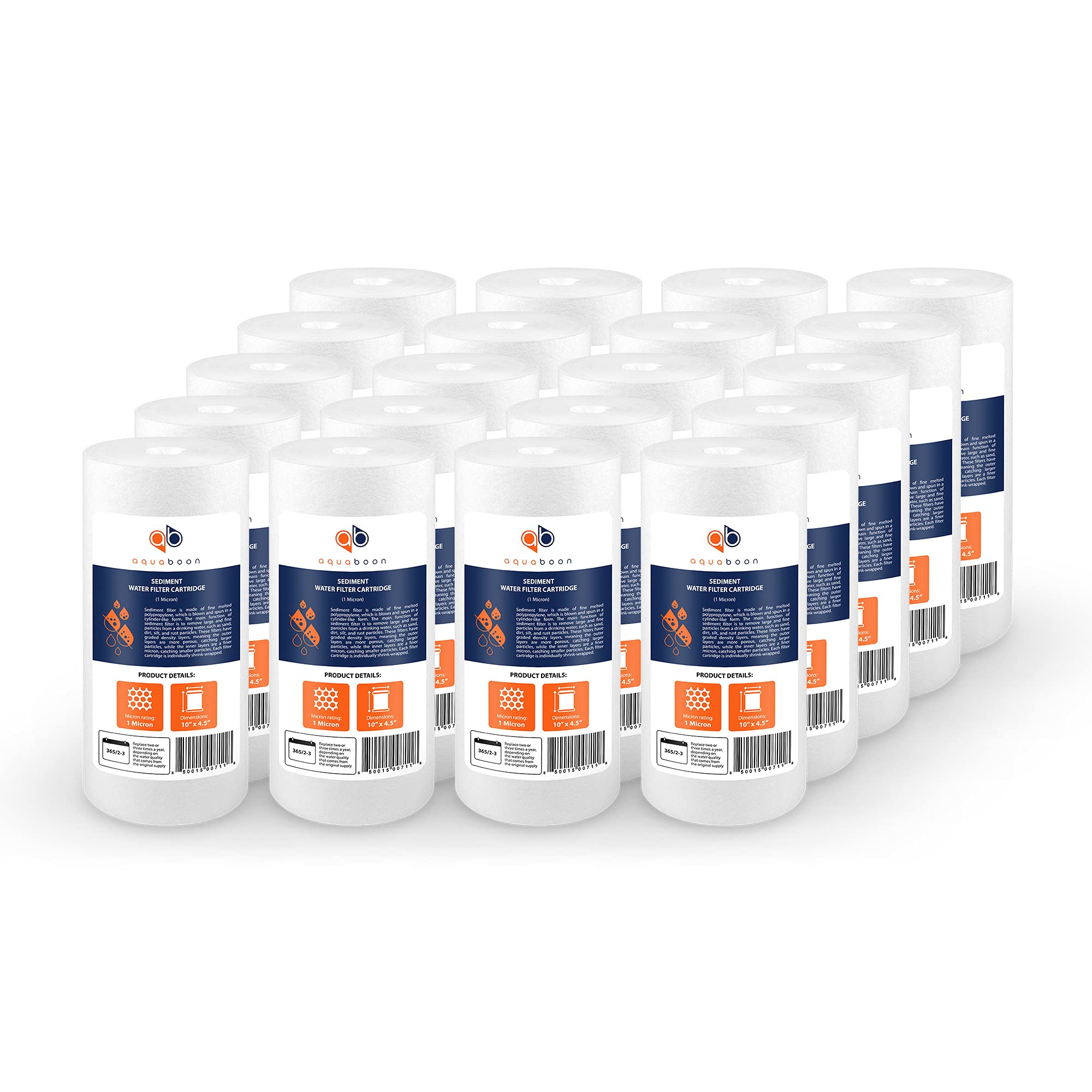 Aquaboon Whole House 1 Micron Sediment Water Filter Cartridge - 10