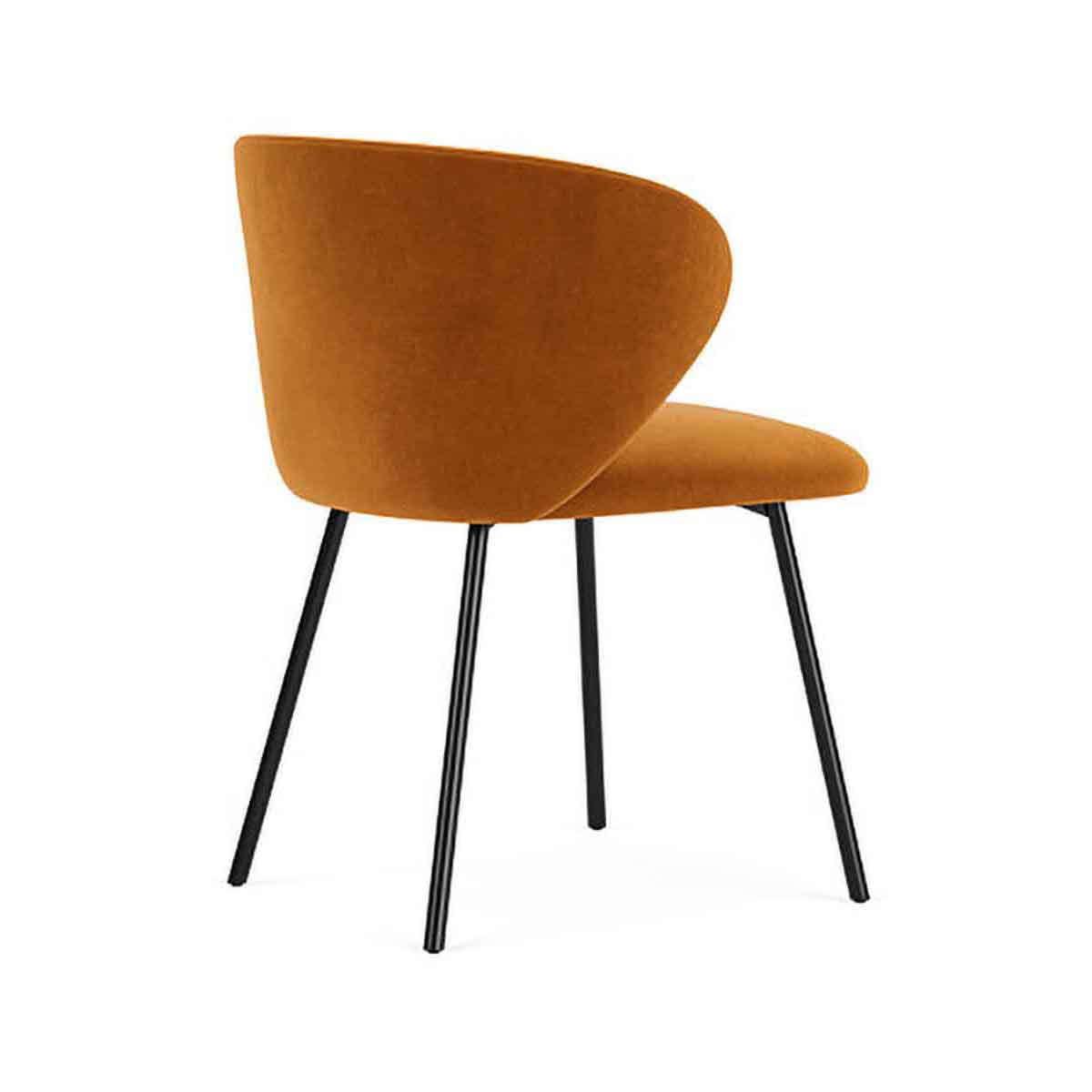 Ellie Velvet Dining Chair - Upholstered Modern Accent Chair for Kitchen, Dining Room & Home Decor - Soft & Comfortable Seating for Entertaining & Relaxing