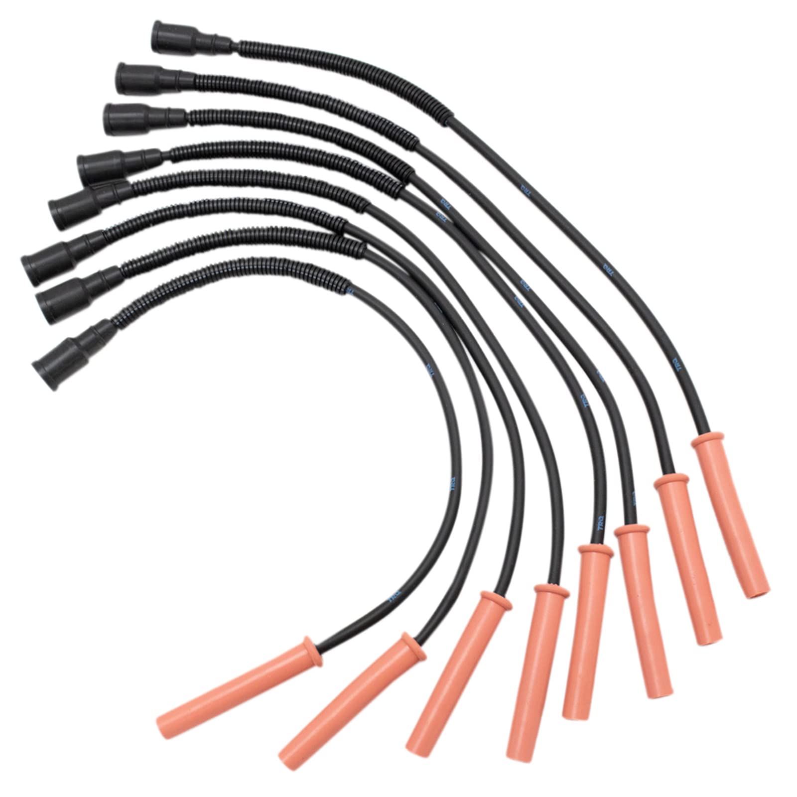 TRQ Ignition Coil & Spark Plug Wire Set Compatible with 2010-2014 Ford F-150, 2011-2016 F-250/F-350 Super Duty - High Performance Replacement for Smooth Engine Start & Acceleration