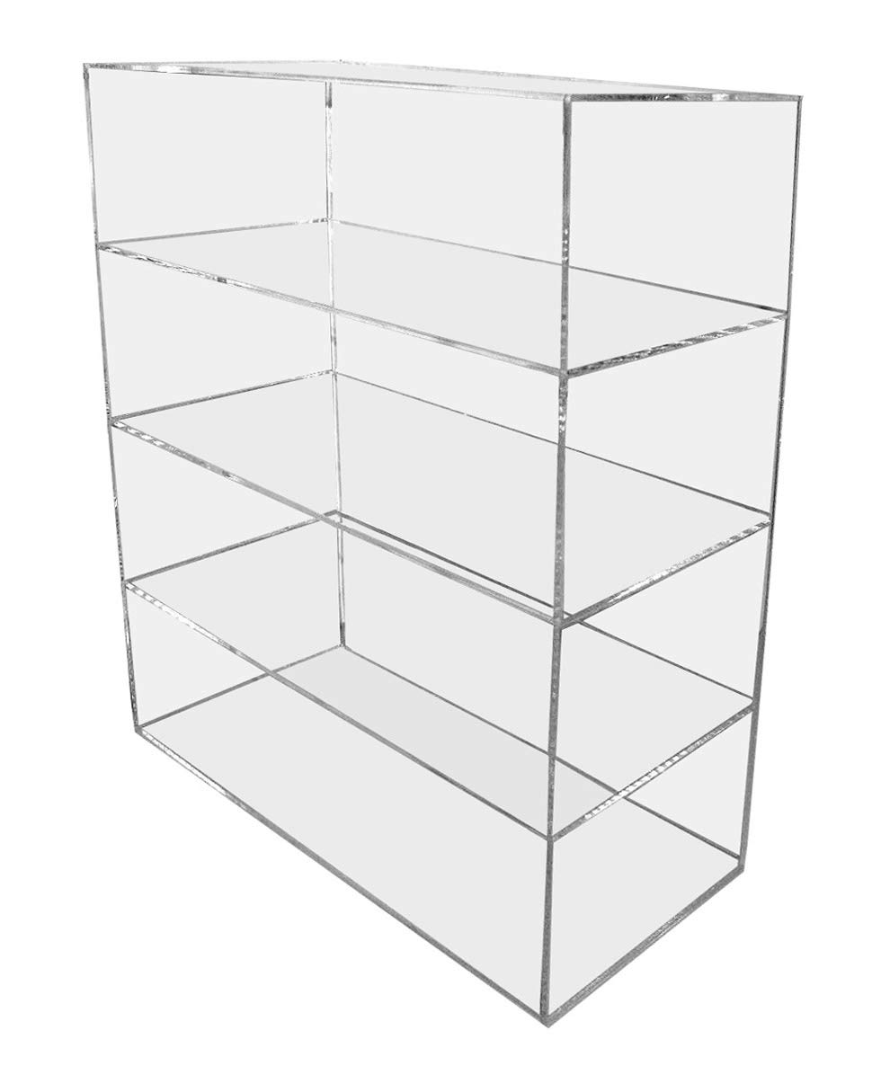 Acrylic Display Case 12x9.5x16 Inches - Clear Lucite Countertop Showcase Cabinet for Jewelry, Pastries, Collectibles & Retail Merchandise Display - Perfect for Bakery, Gift Shop or Home Decor Organization