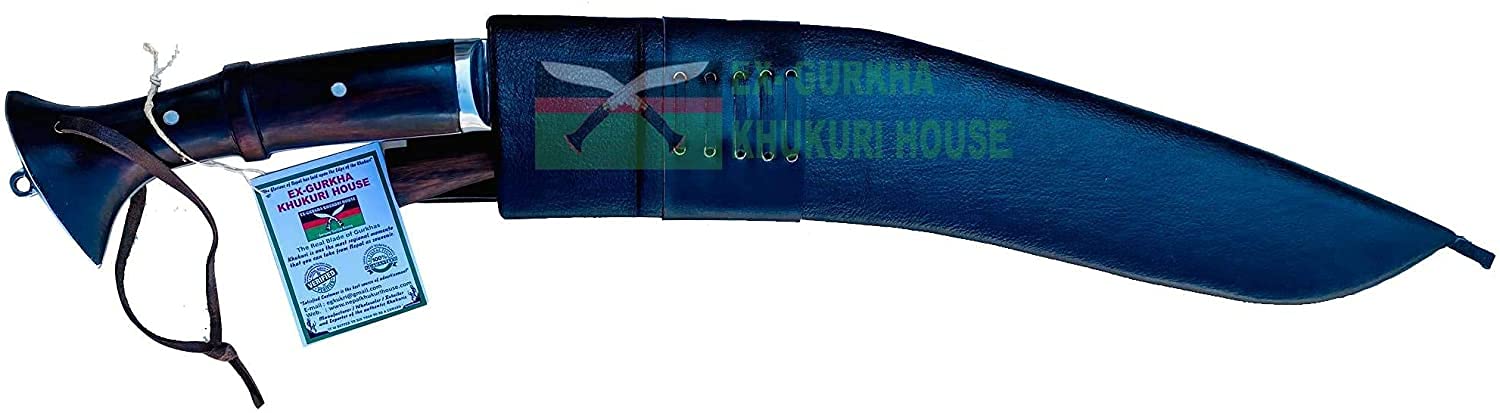 Gorkha Kukri Nepal - 18 Inch Full Tang Khukuri Knife with 3 Chira Design - Premium High Carbon Steel Blade for Camping, Hunting & Outdoor Survival