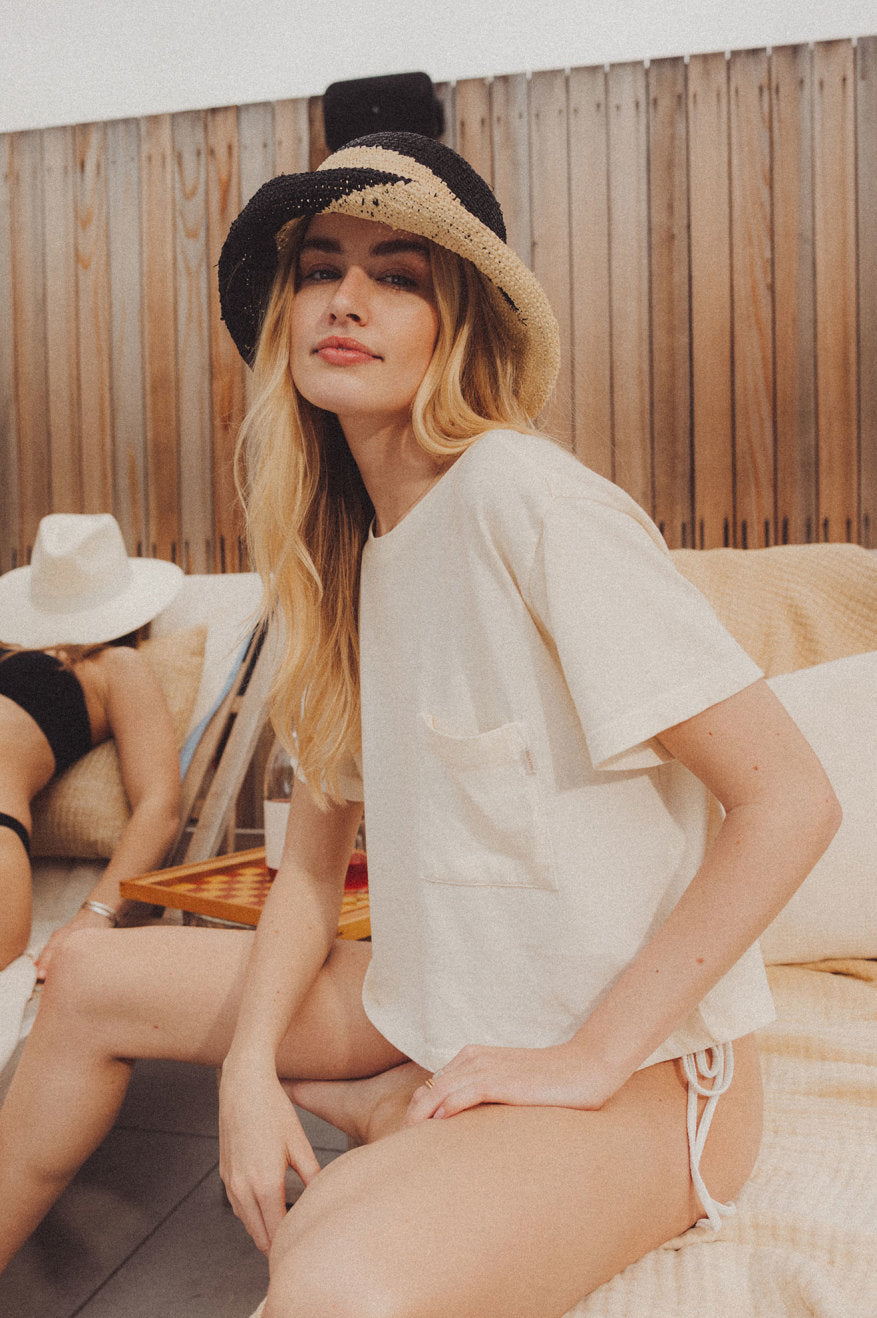Redding Bucket Hat for Men & Women - Sun Protection Summer Outdoor Hats - Whitecap/Black - Perfect for Beach, Hiking, Fishing and Travel