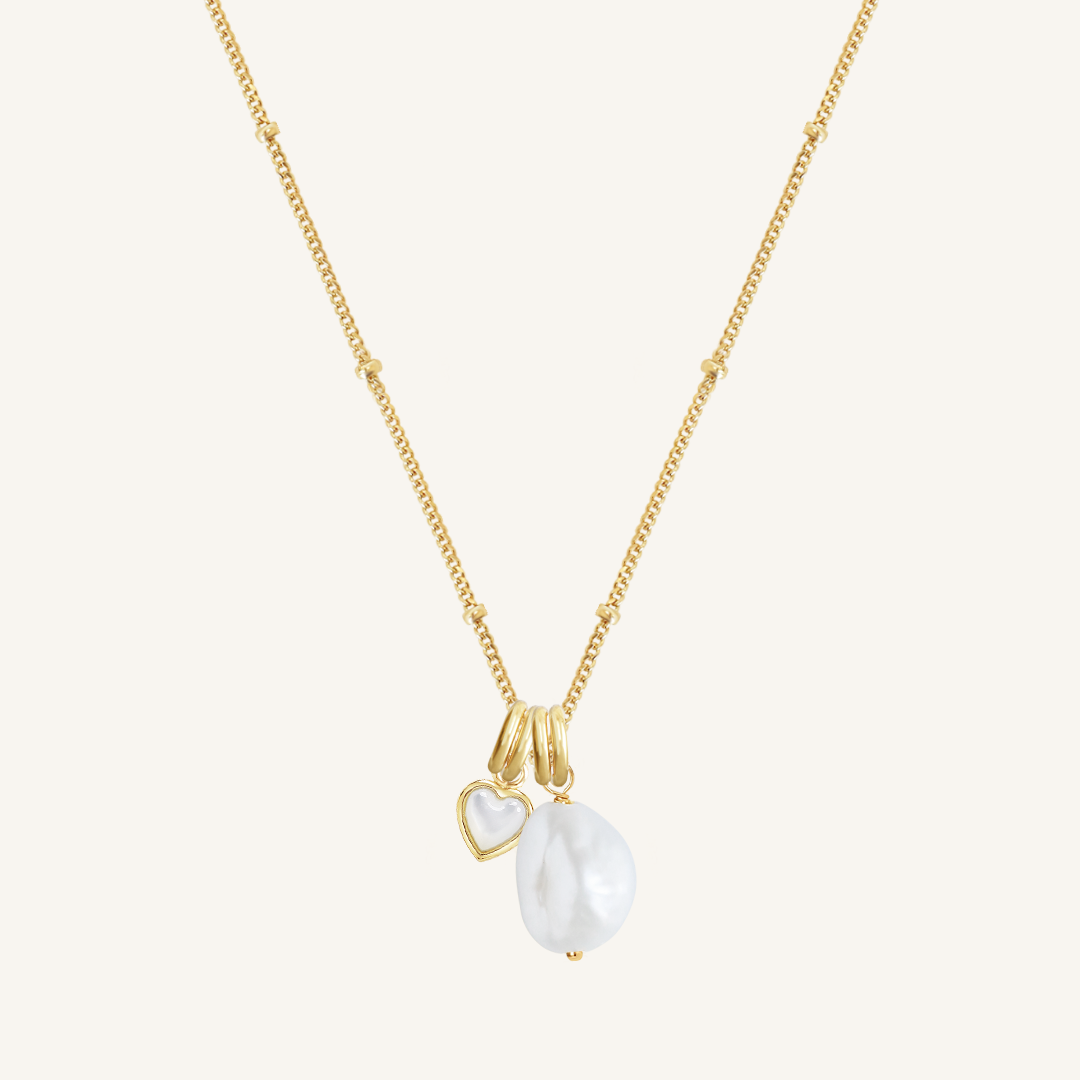Love Charm Necklace for Women - Romantic Heart Pendant Jewelry Gift for Her | Perfect for Valentine's Day, Anniversary & Date Night