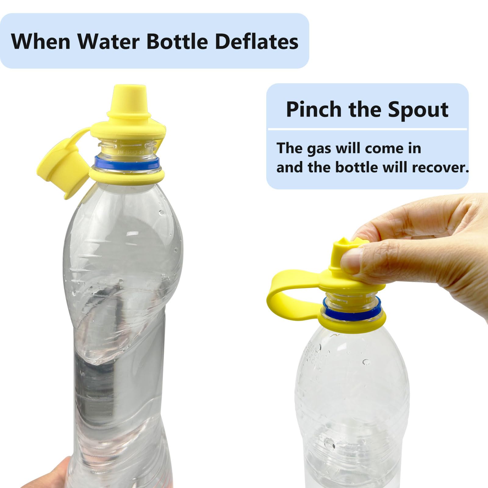 No Spill Silicone Bottle Spout for Toddlers - 5 Pack (Upgraded) - Perfect for Travel & Daycare