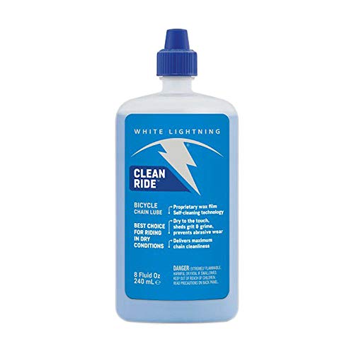Motorcycle & Bicycle Chain Lube - White Lightning Clean Ride Self-Cleaning Lubricant (8oz) - Perfect for Bike Maintenance & Smooth Cycling Experience