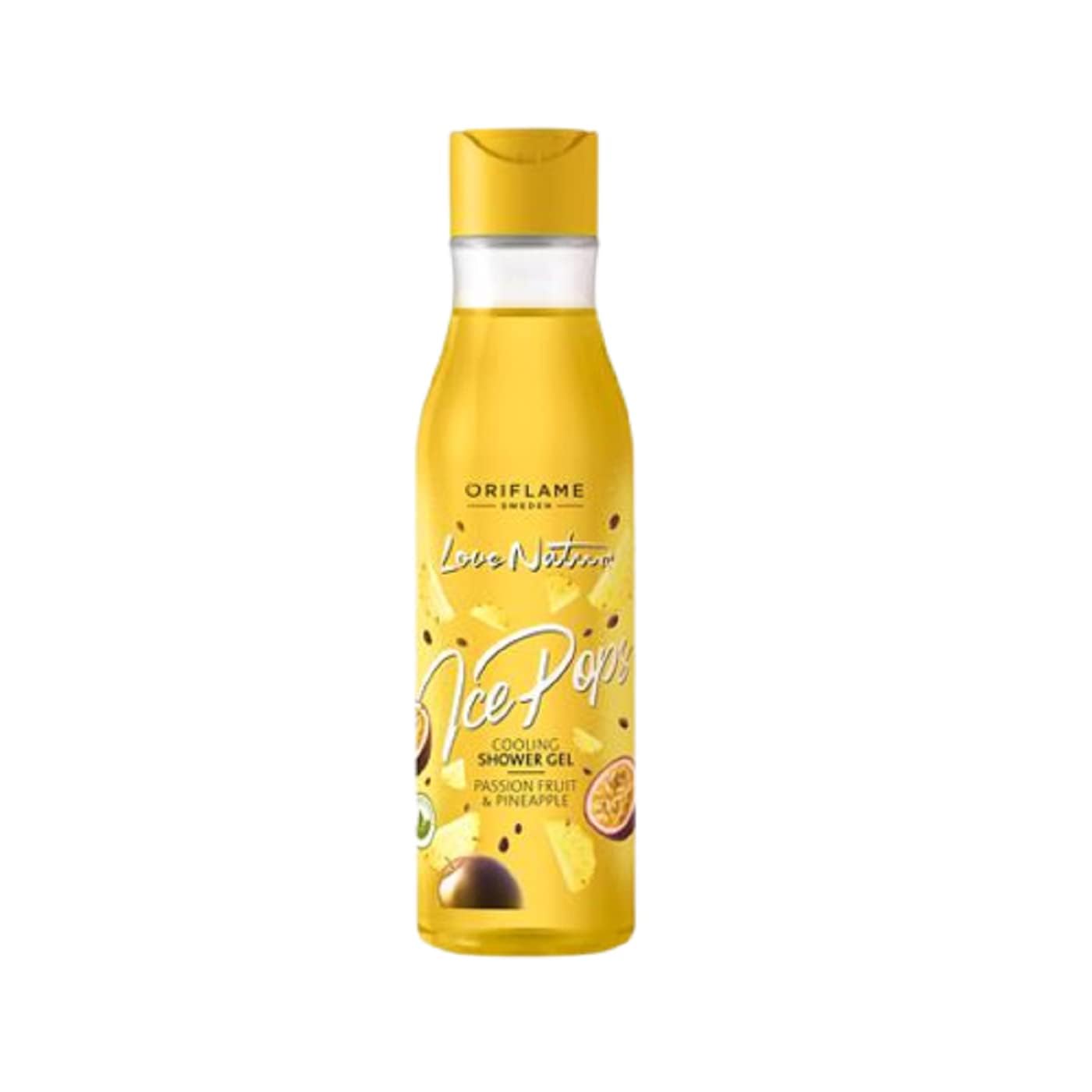 Love Nature Ice Pops Cooling Shower Gel - Passion Fruit & Pineapple Scent, 250ml | Refreshing Body Wash for Summer, Post-Workout & Hot Weather Relief