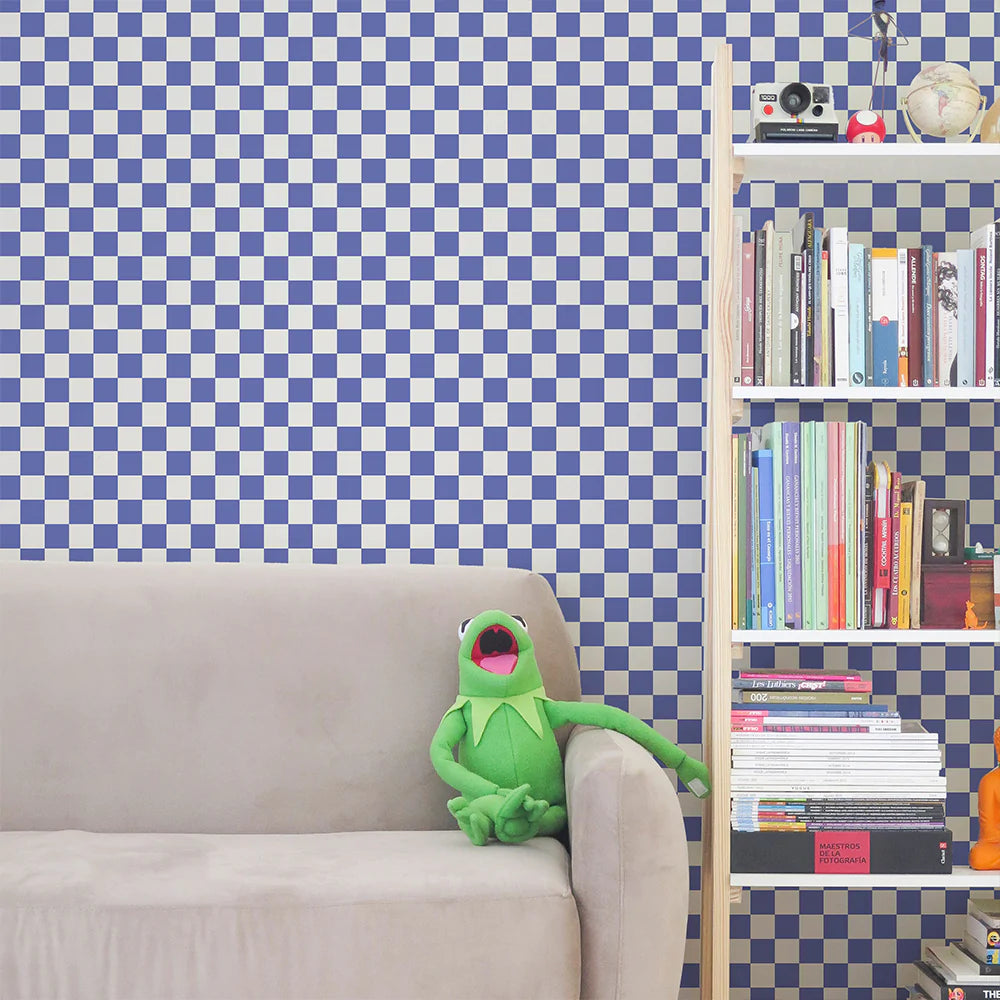 Checkmate Peel and Stick Wallpaper Panels - Self-Adhesive Removable Wallpaper for Bedroom, Living Room, Kitchen - Easy to Install & Remove, No Glue Required - Perfect for Home Decor & DIY Projects