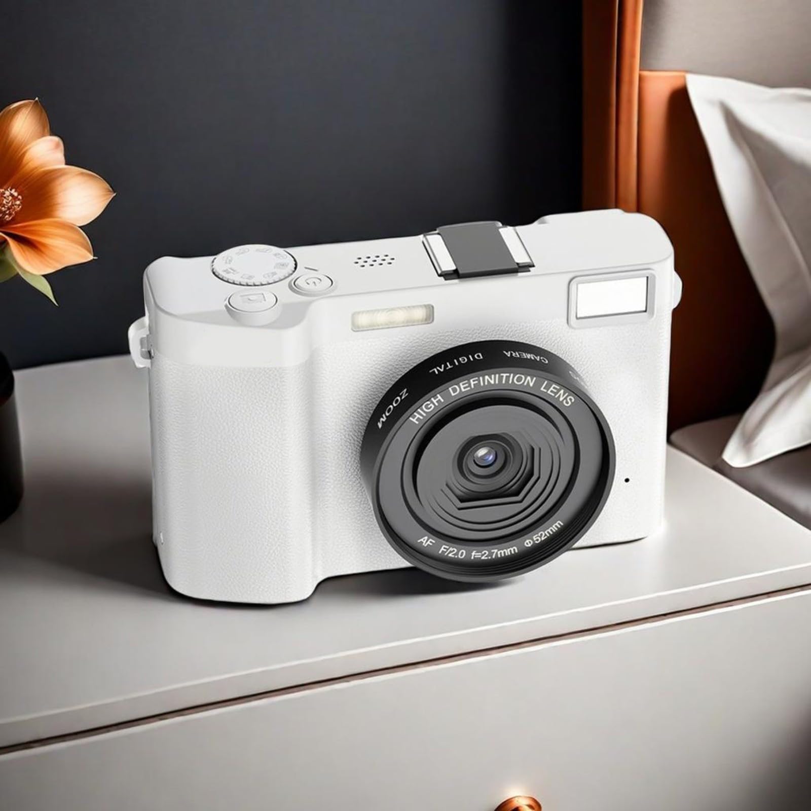 LVYXON 5K Digital Camera for Vlogging - WiFi Auto Focus, 6-Axis Anti-Shake, 3.0