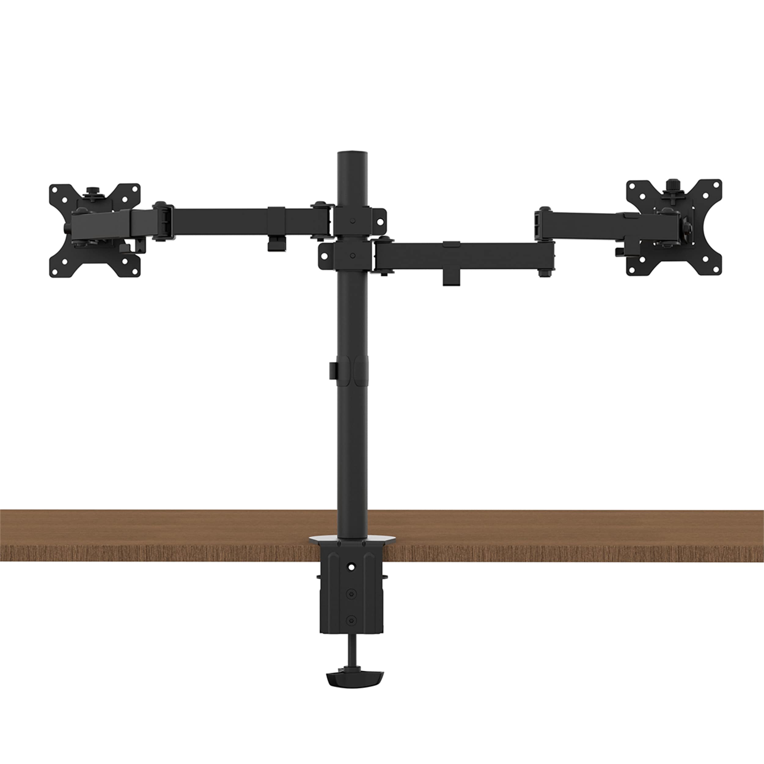 Ergonomic Adjustable Clamp-On Standing Desk Converter - Dual Monitor & Laptop Stand for 13